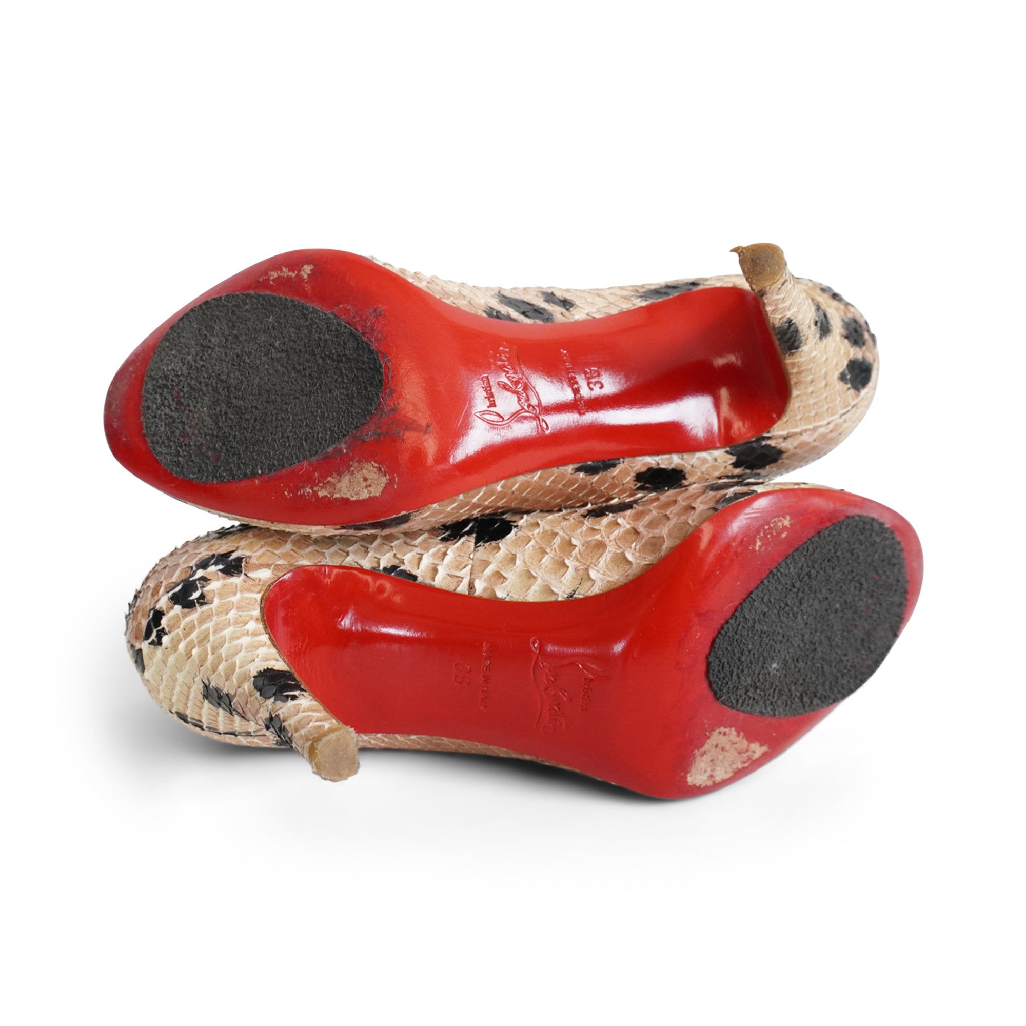 Christian Louboutin 'Simple Python' Pumps - Women's 36
