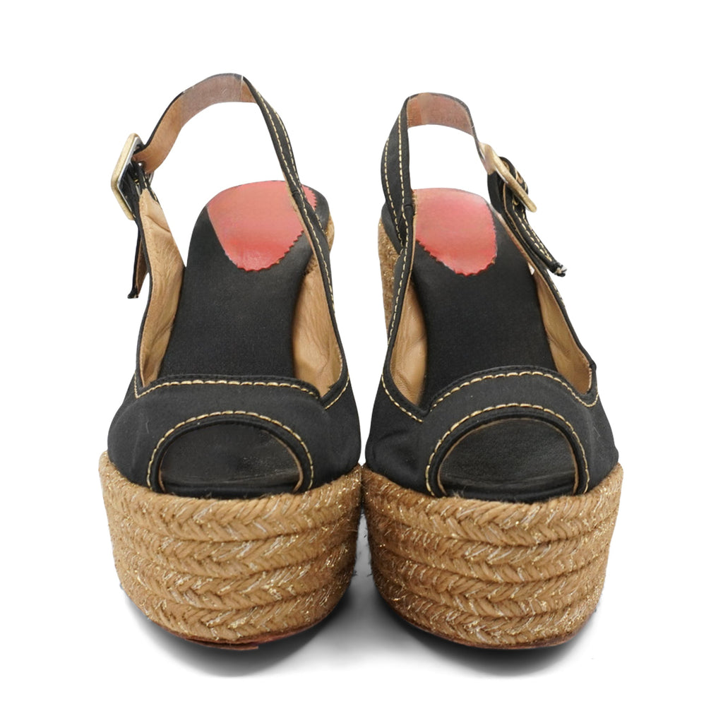 Christian Louboutin 'Menorca' Wedges - Women's 38