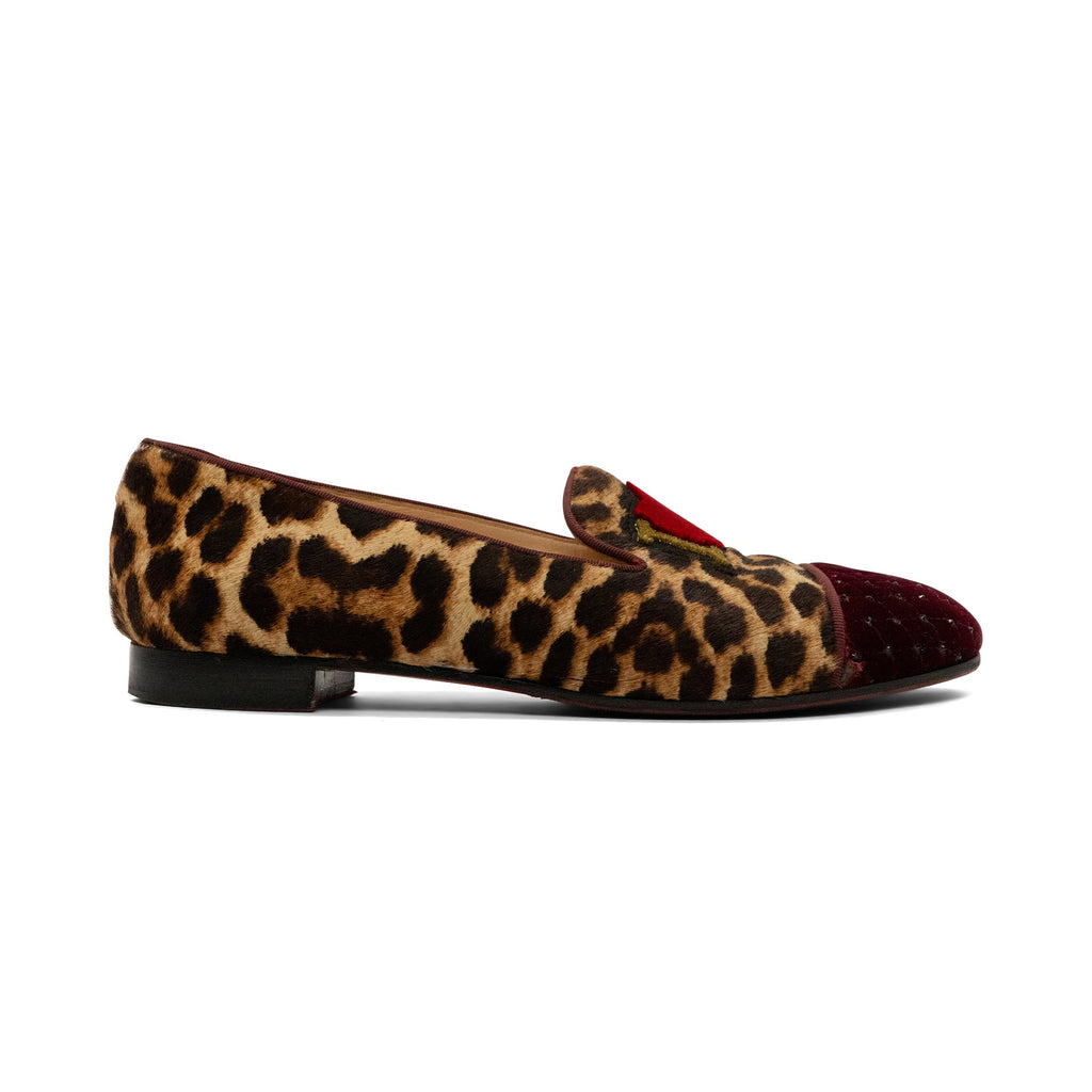 Christiain Louboutin 'I <3 Louboutin' Leopard Loaferes - Women's 40