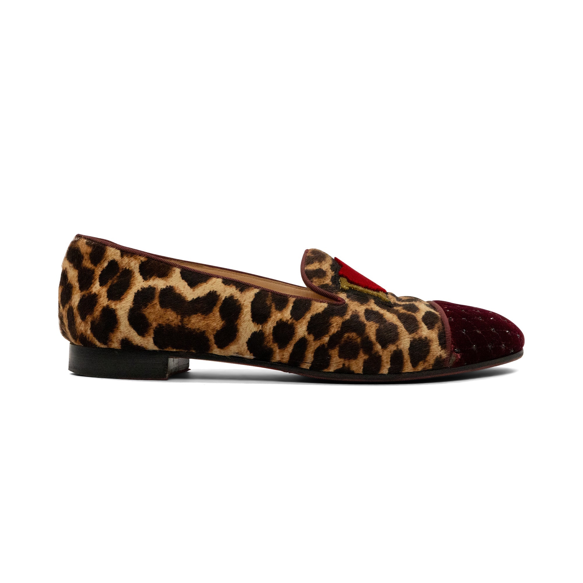 Christiain Louboutin 'I <3 Louboutin' Leopard Loaferes - Women's 40