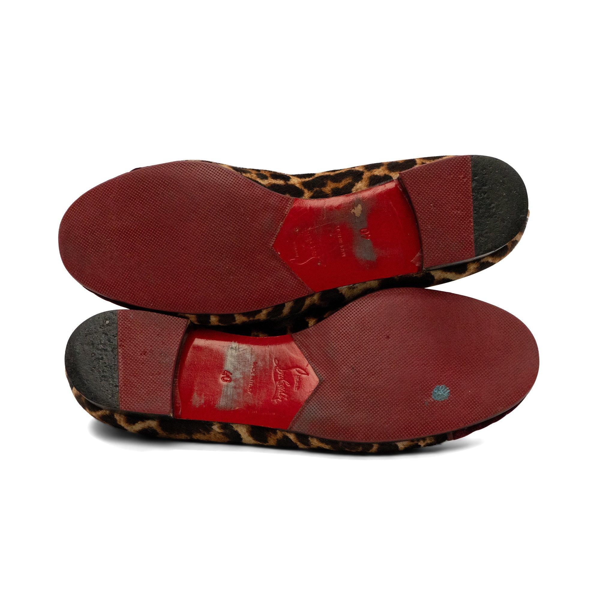 Christiain Louboutin 'I <3 Louboutin' Leopard Loaferes - Women's 40