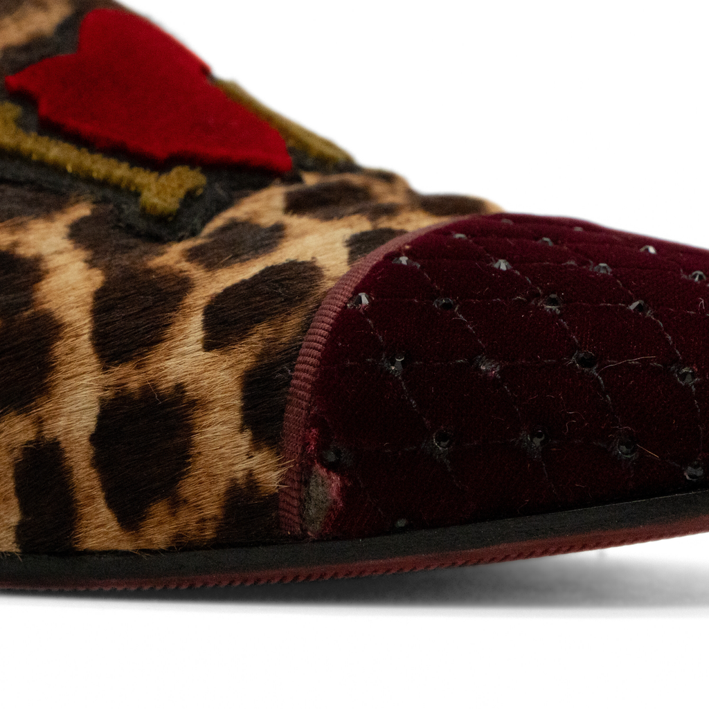 Christiain Louboutin 'I <3 Louboutin' Leopard Loaferes - Women's 40
