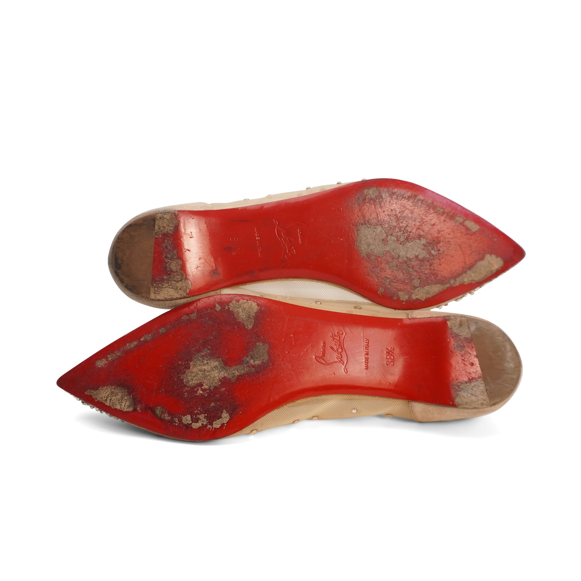 Christian Louboutin 'Follies Strass' Ballet Flats - Women's 38.5