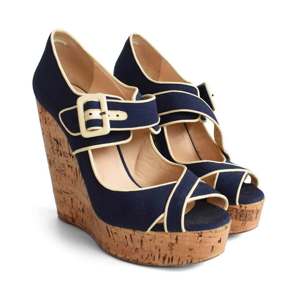 Christian Louboutin 'Melides' Wedges - Women's 40.5