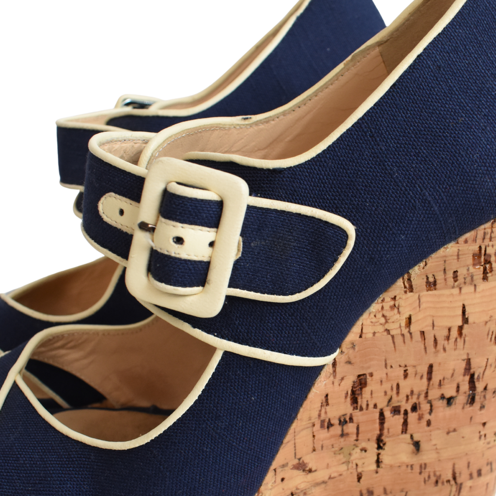 Christian Louboutin 'Melides' Wedges - Women's 40.5
