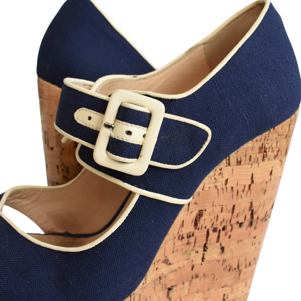 Christian Louboutin 'Melides' Wedges - Women's 40.5