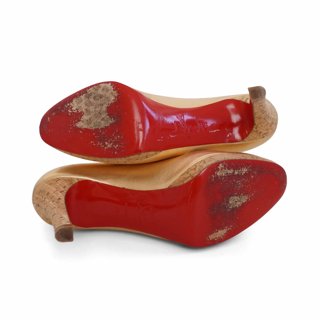Christian Louboutin 'Simple' Metallic Pumps - Women's 38