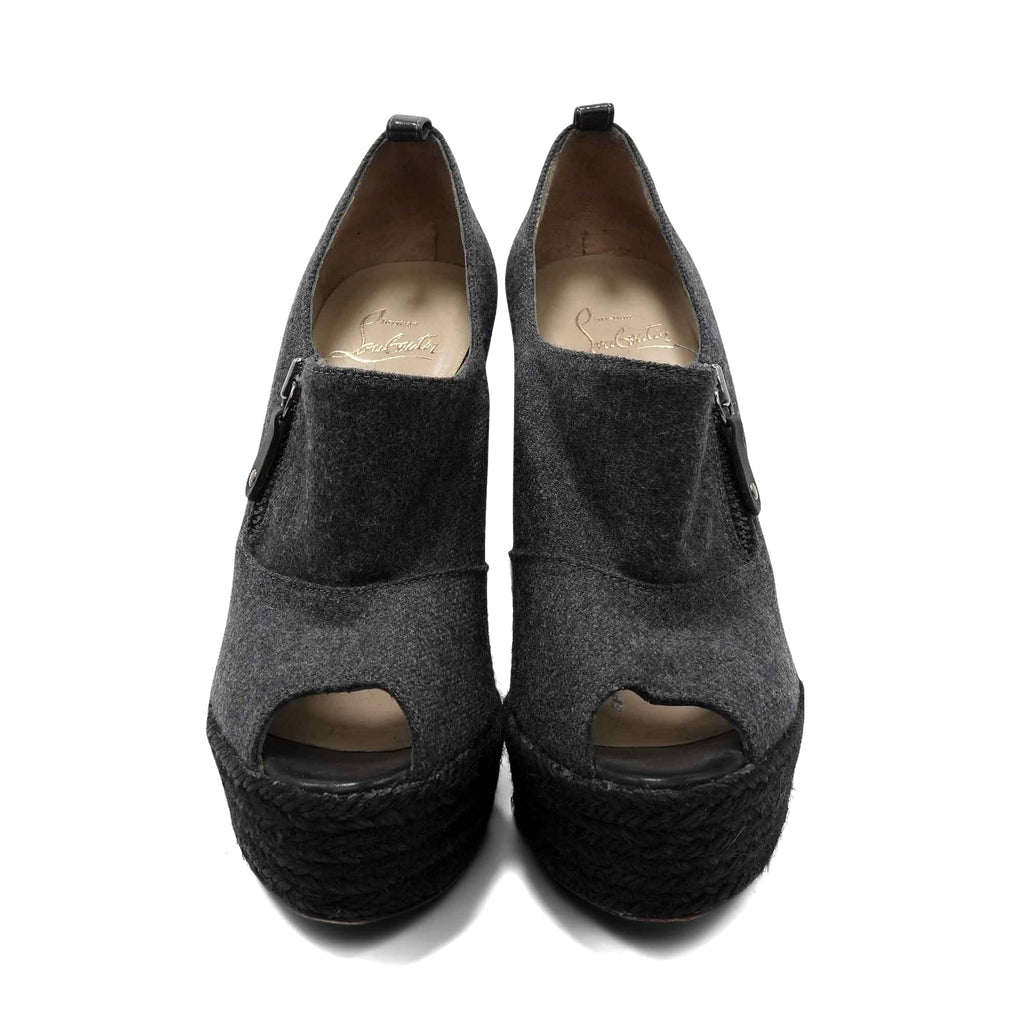Christian Louboutin 'Deroba Flannel Espadrilles' - Women's 37