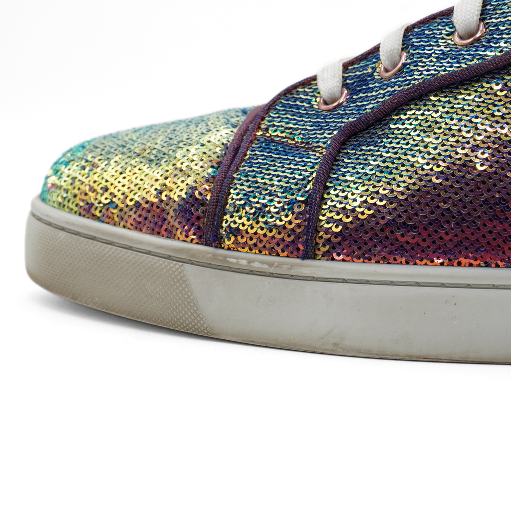 Christian Louboutin 'Louis Orlato' Sequin Sneakers - Men's 47