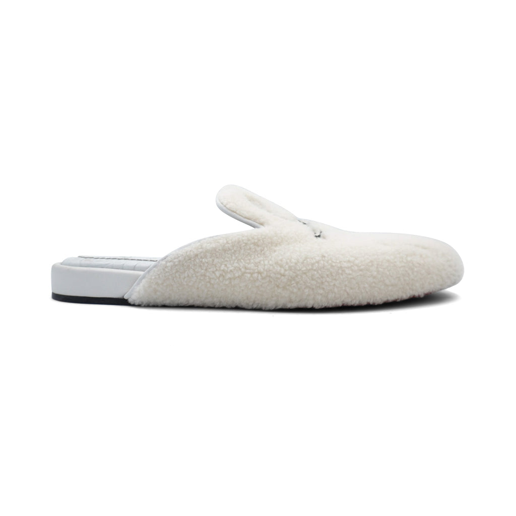 Christian Louboutin 'Coolito' Shearling Slides - Men's 40.5
