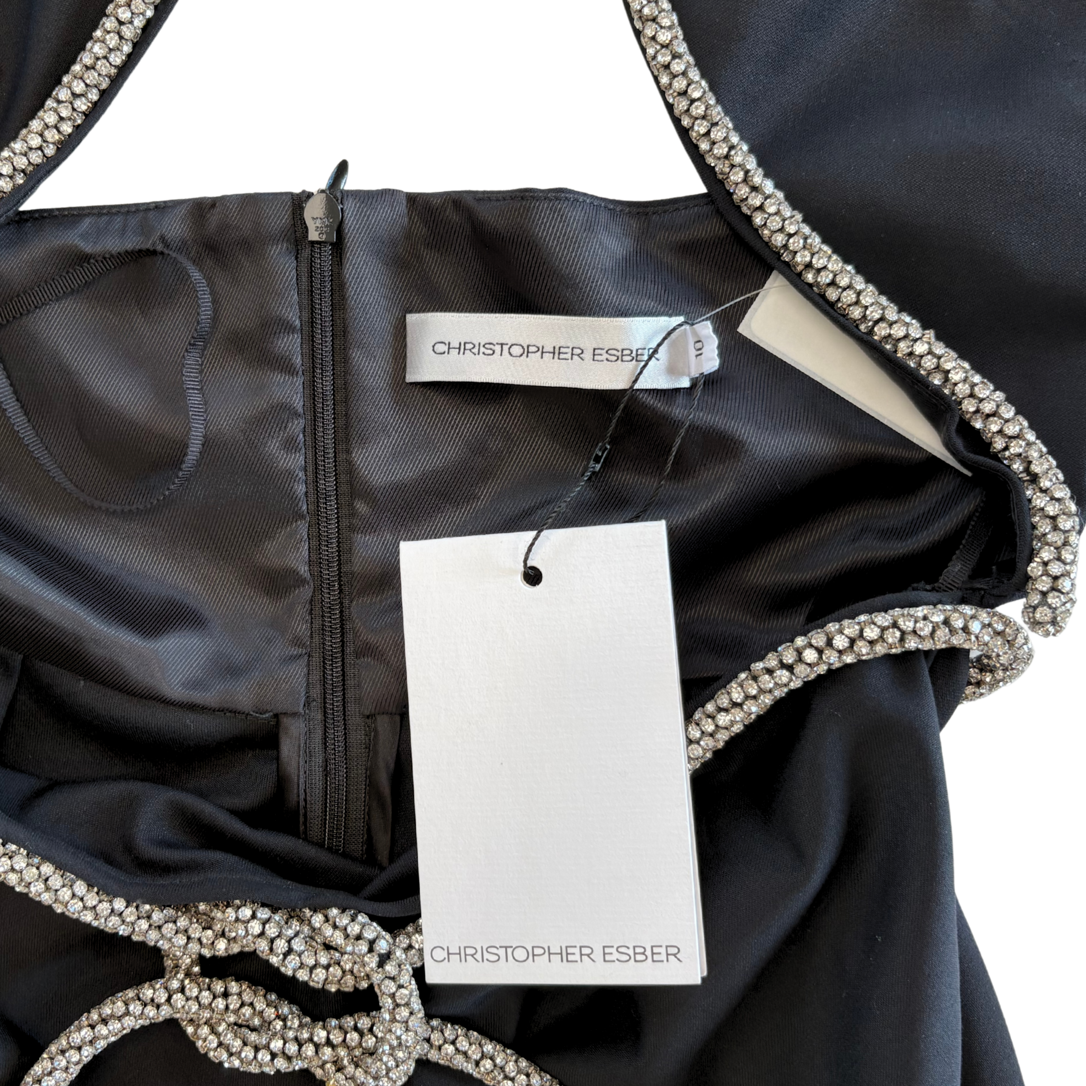 Christopher Esber 'Abiti Crystal Rope' Dress - Women's 6
