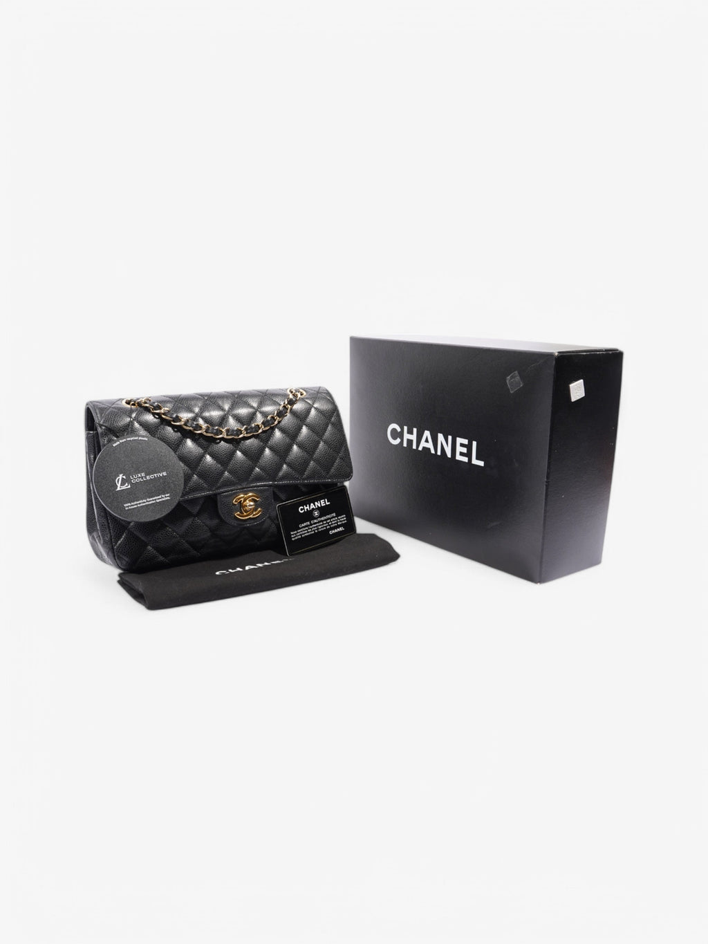 Chanel Classic Double Flap Black Caviar Leather Small