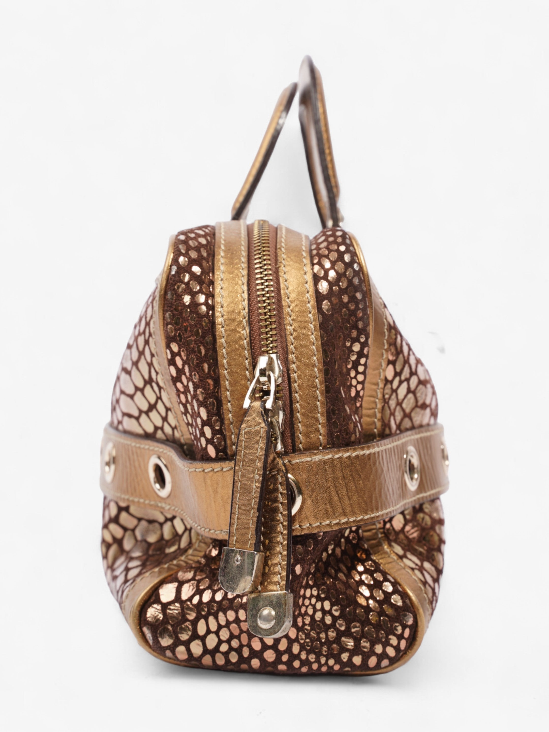 Gucci Romy Bronze / Gold Leather
