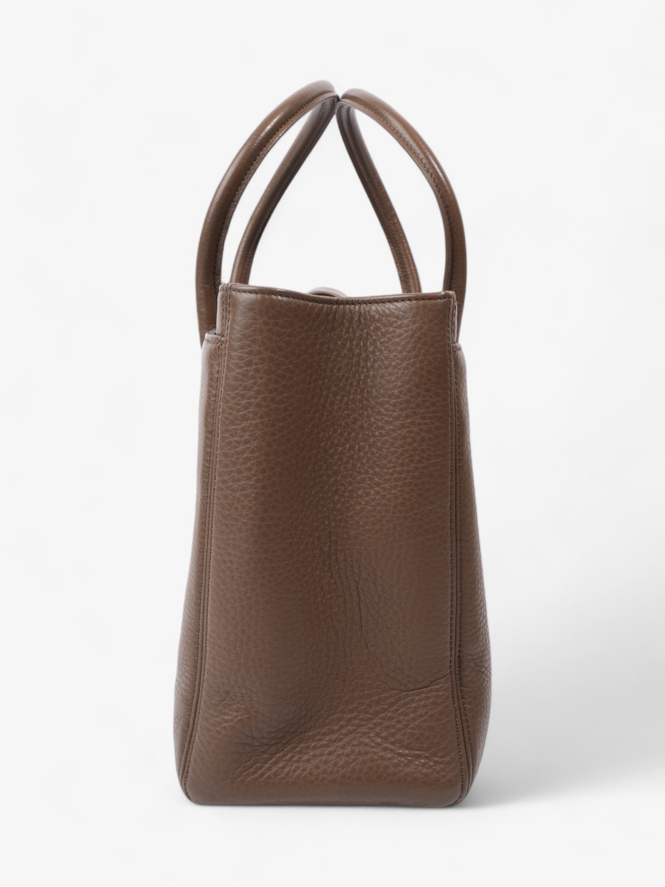 Chanel Executive Cerf Tote Brown Leather