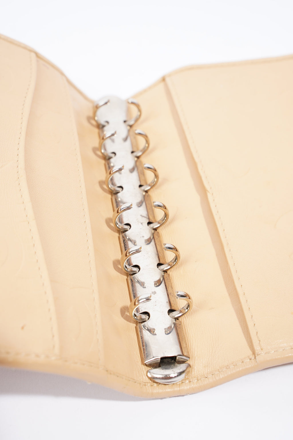 Chanel Diary Planner Beige / Black CC Lambskin Leather
