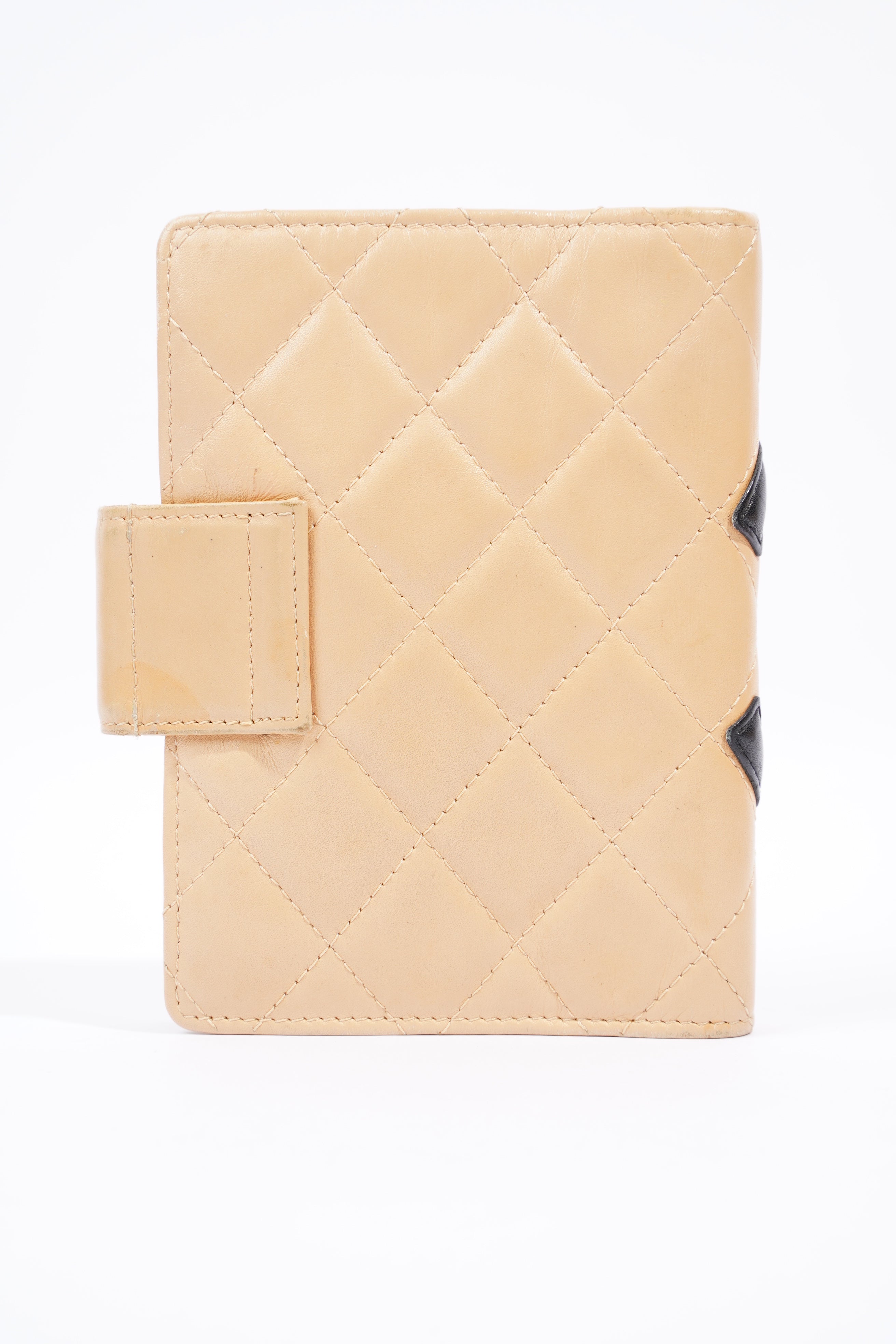 Chanel Diary Planner Beige / Black CC Lambskin Leather