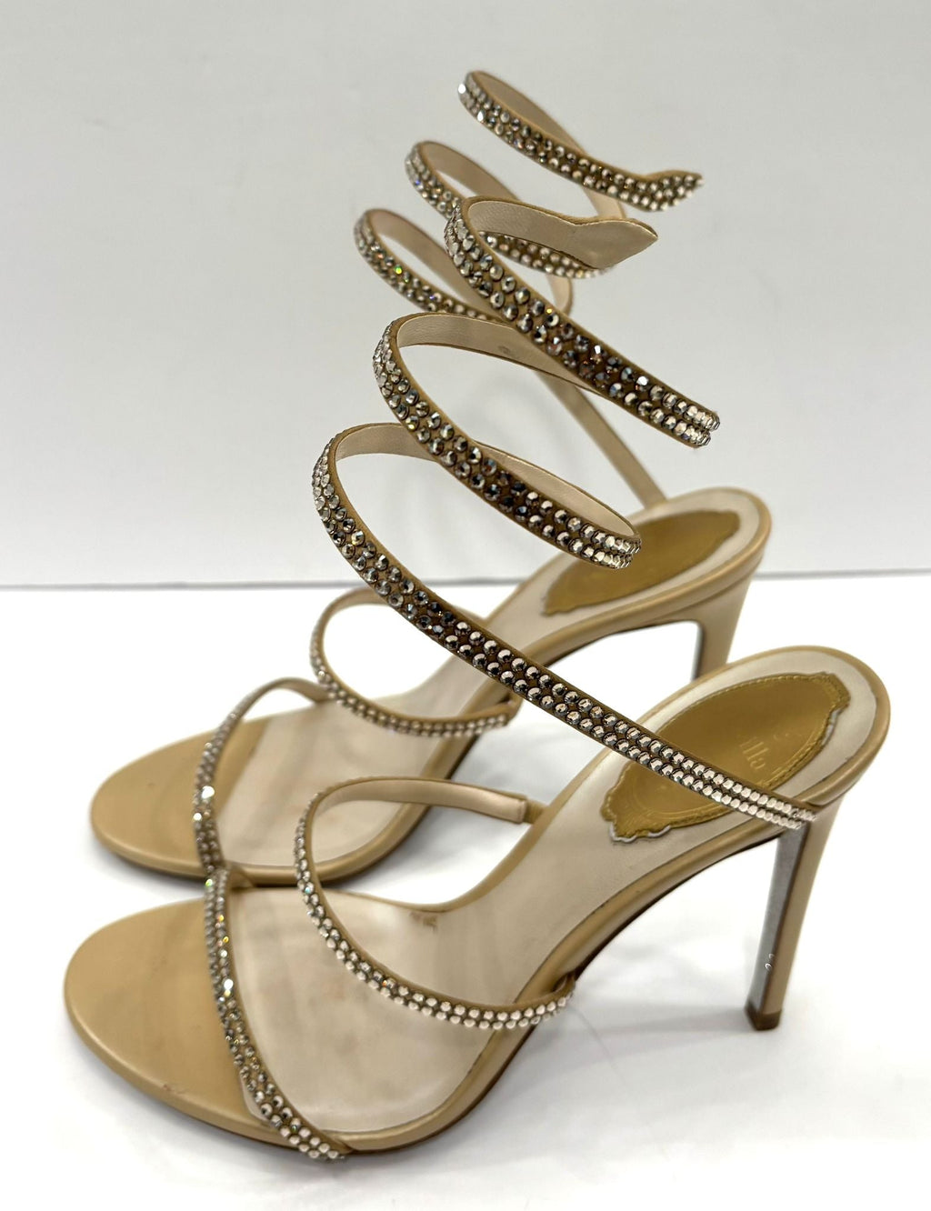 RENE CAOVILLA CLEO JEWELED HEELS