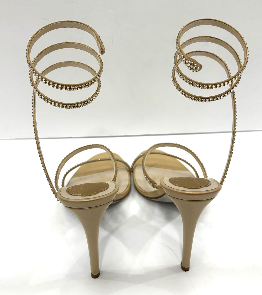 RENE CAOVILLA CLEO JEWELED HEELS