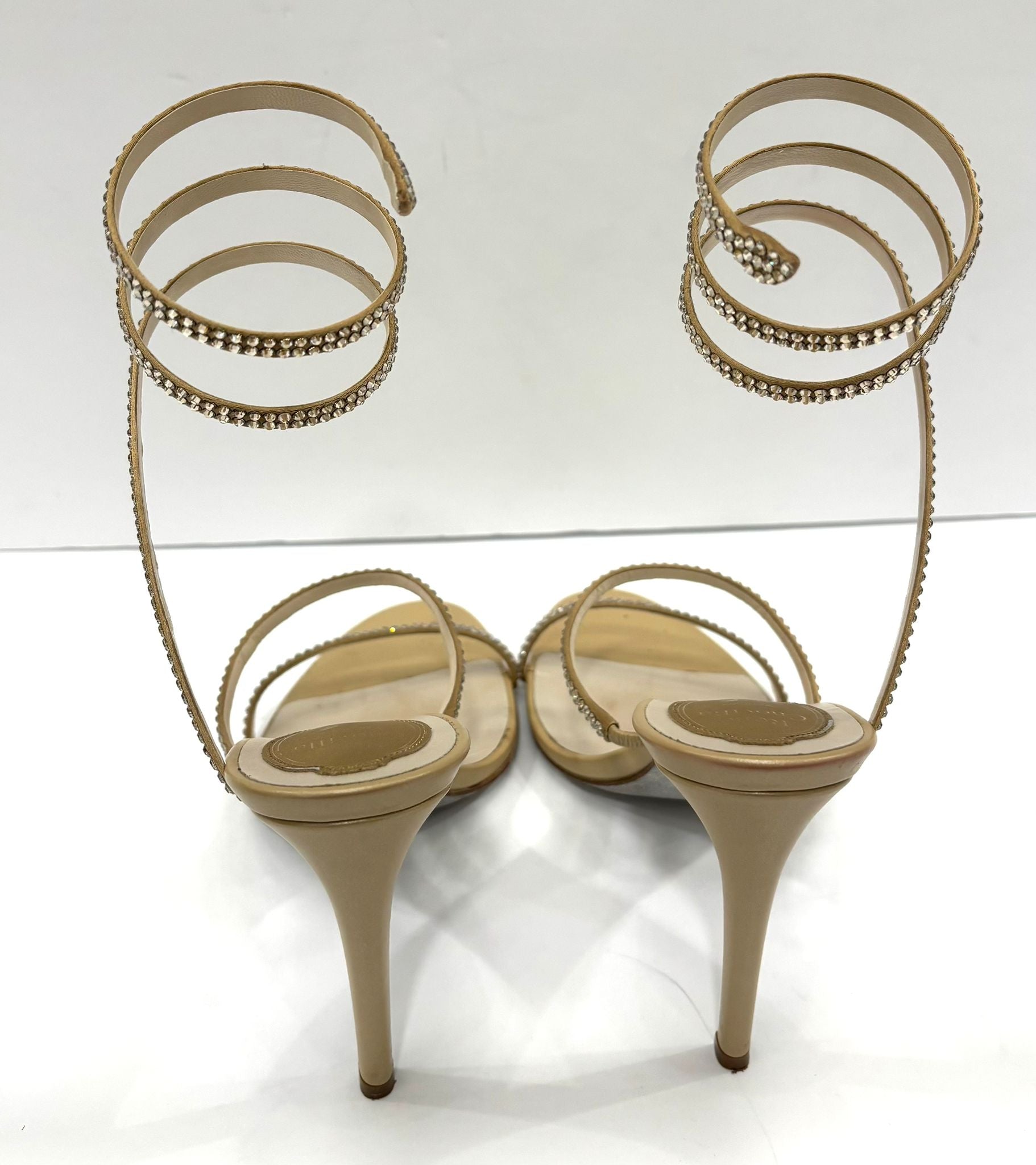 RENE CAOVILLA CLEO JEWELED HEELS