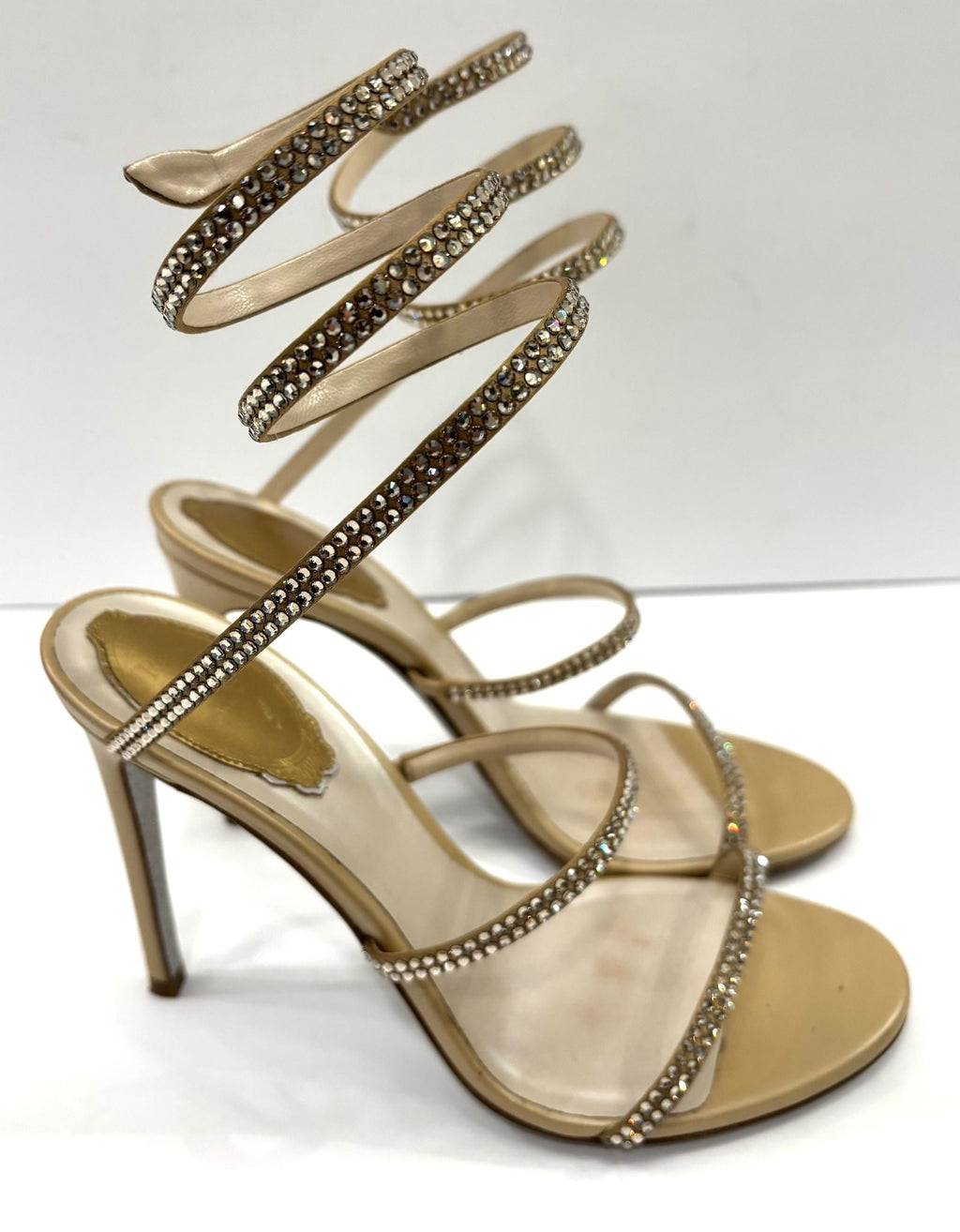 RENE CAOVILLA CLEO JEWELED HEELS