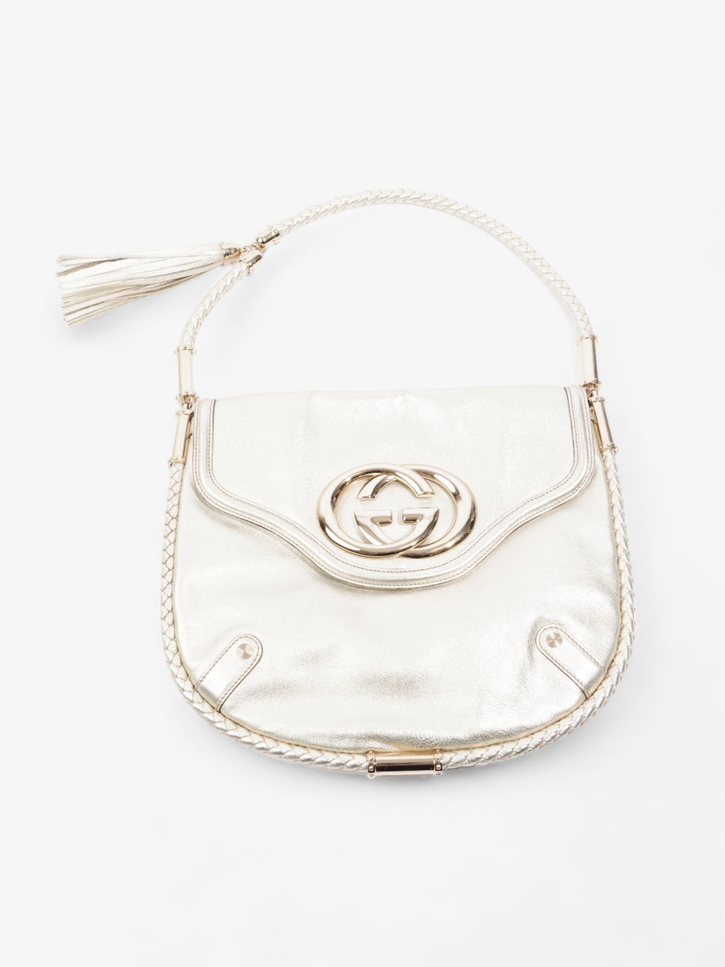 Gucci Tassel Flap Light Gold Leather