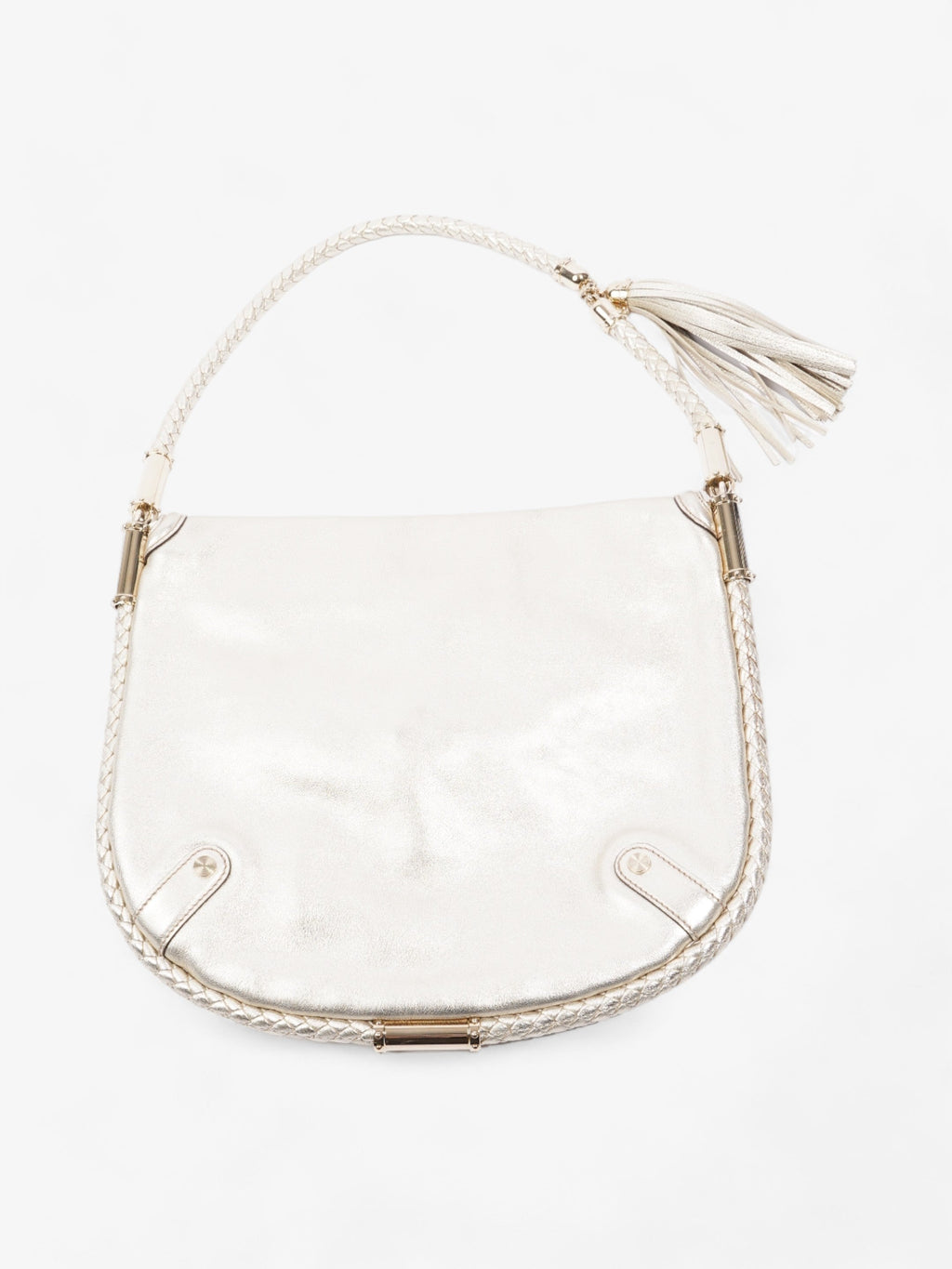 Gucci Tassel Flap Light Gold Leather
