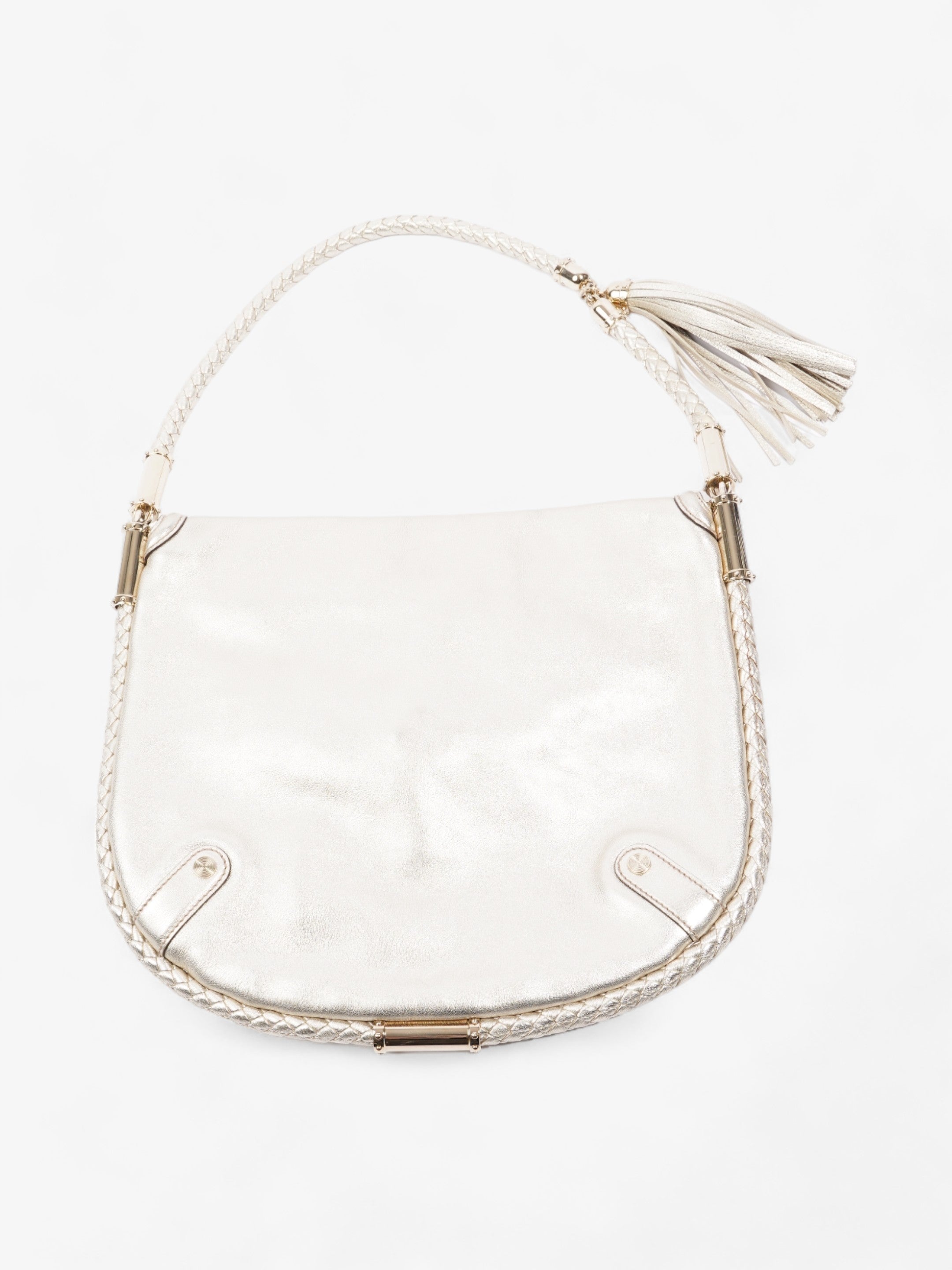 Gucci Tassel Flap Light Gold Leather