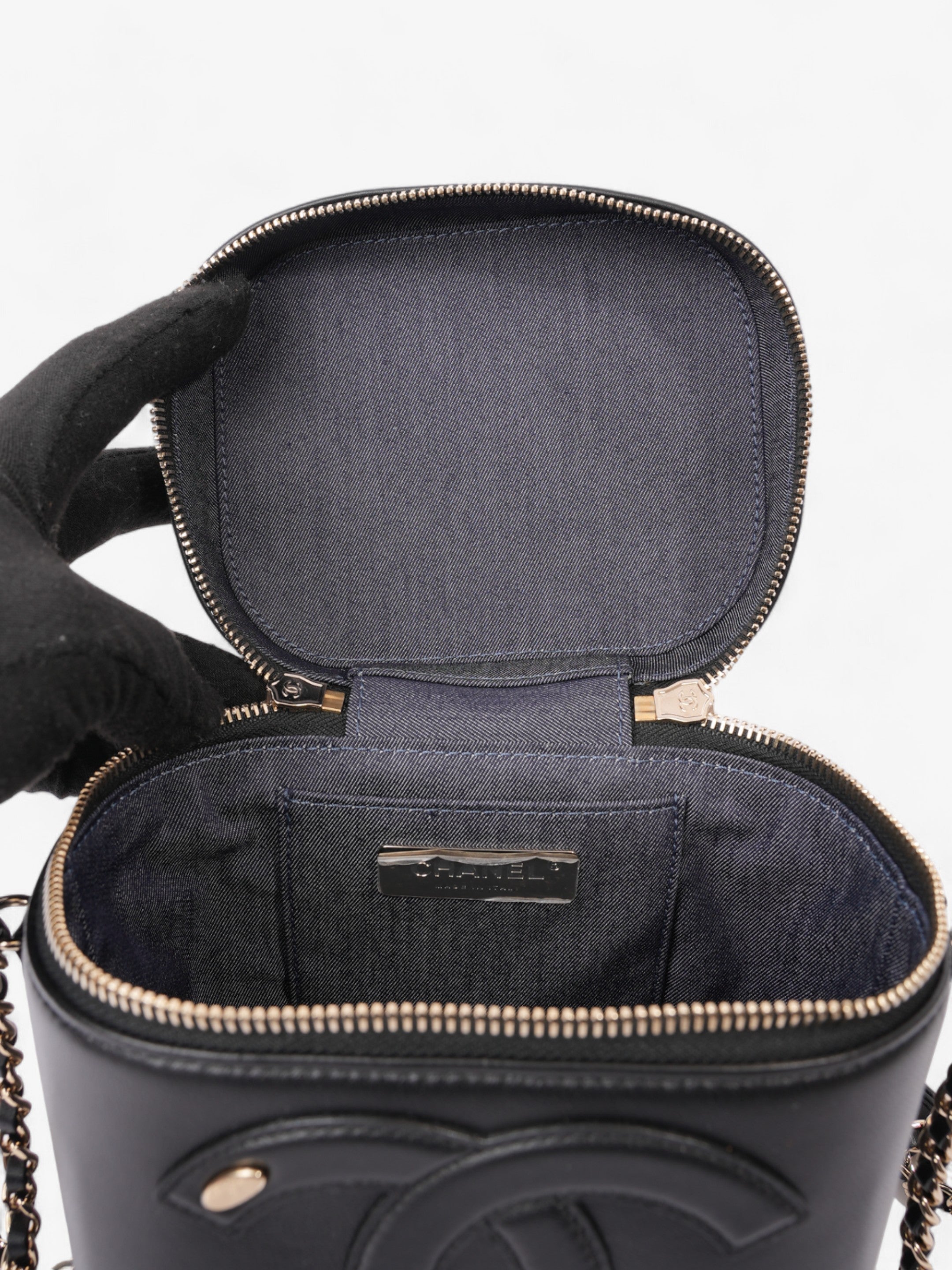 Chanel Coco Vanity Bag Black Caviar Leather