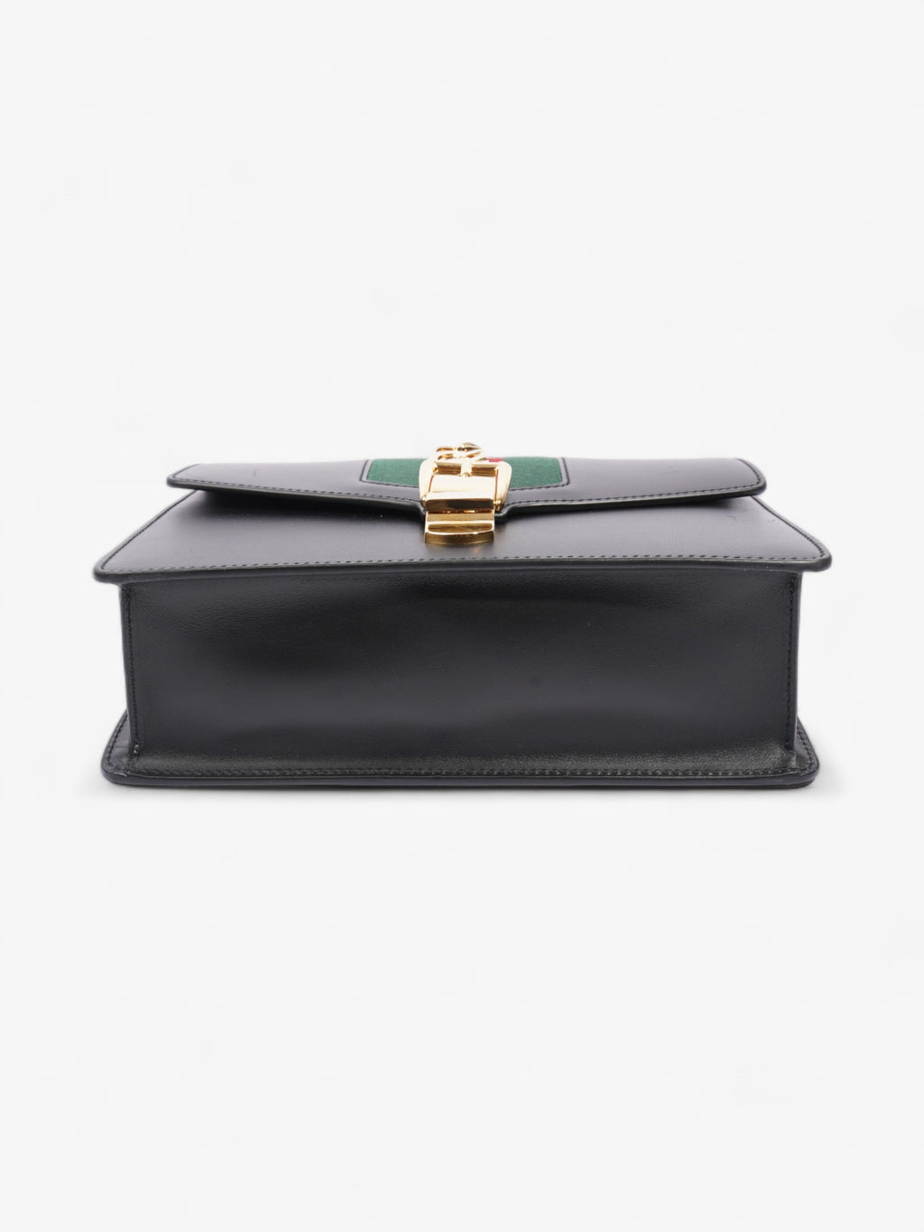 Gucci Sylvie Black / Green / Red Calfskin Leather Small