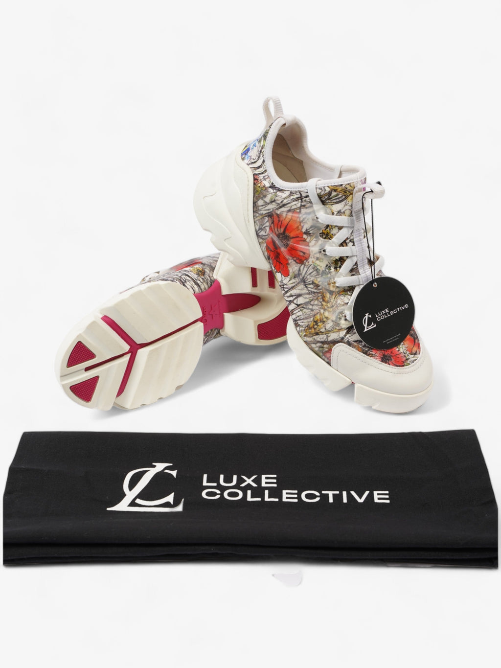 Christian Dior D-Connect White / Multicoloured Neoprene EU 38 UK 5