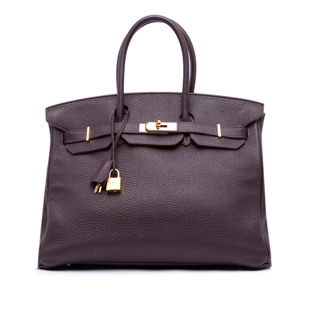 Birkin Handbag Black Togo with Gold Hardware 35