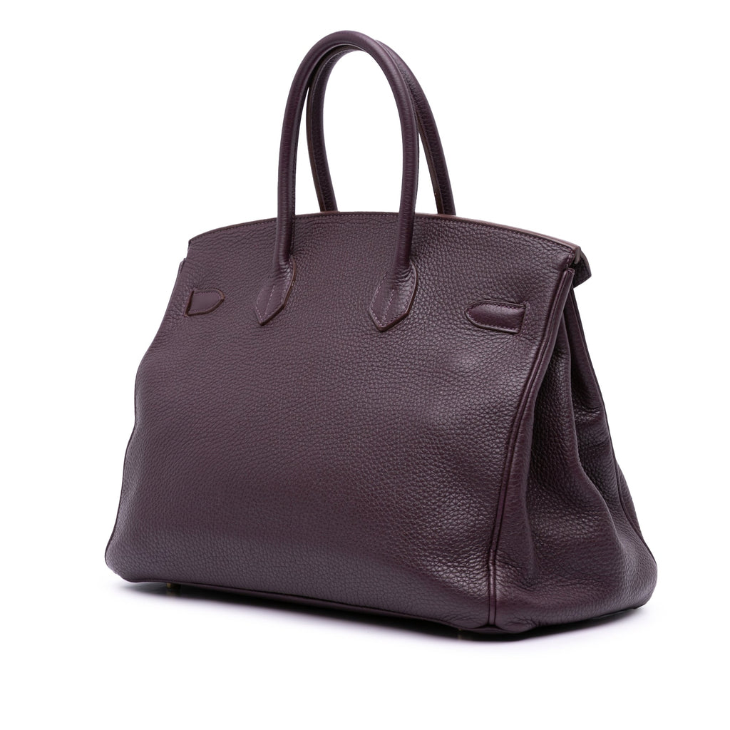 Birkin Handbag Black Togo with Gold Hardware 35