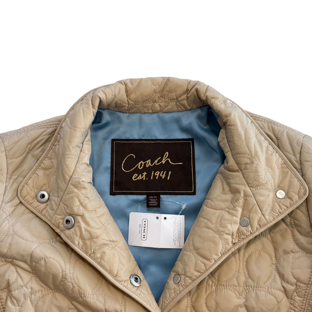 Coach 'Signature Quilted Hacking' Jacket  - Women's XS