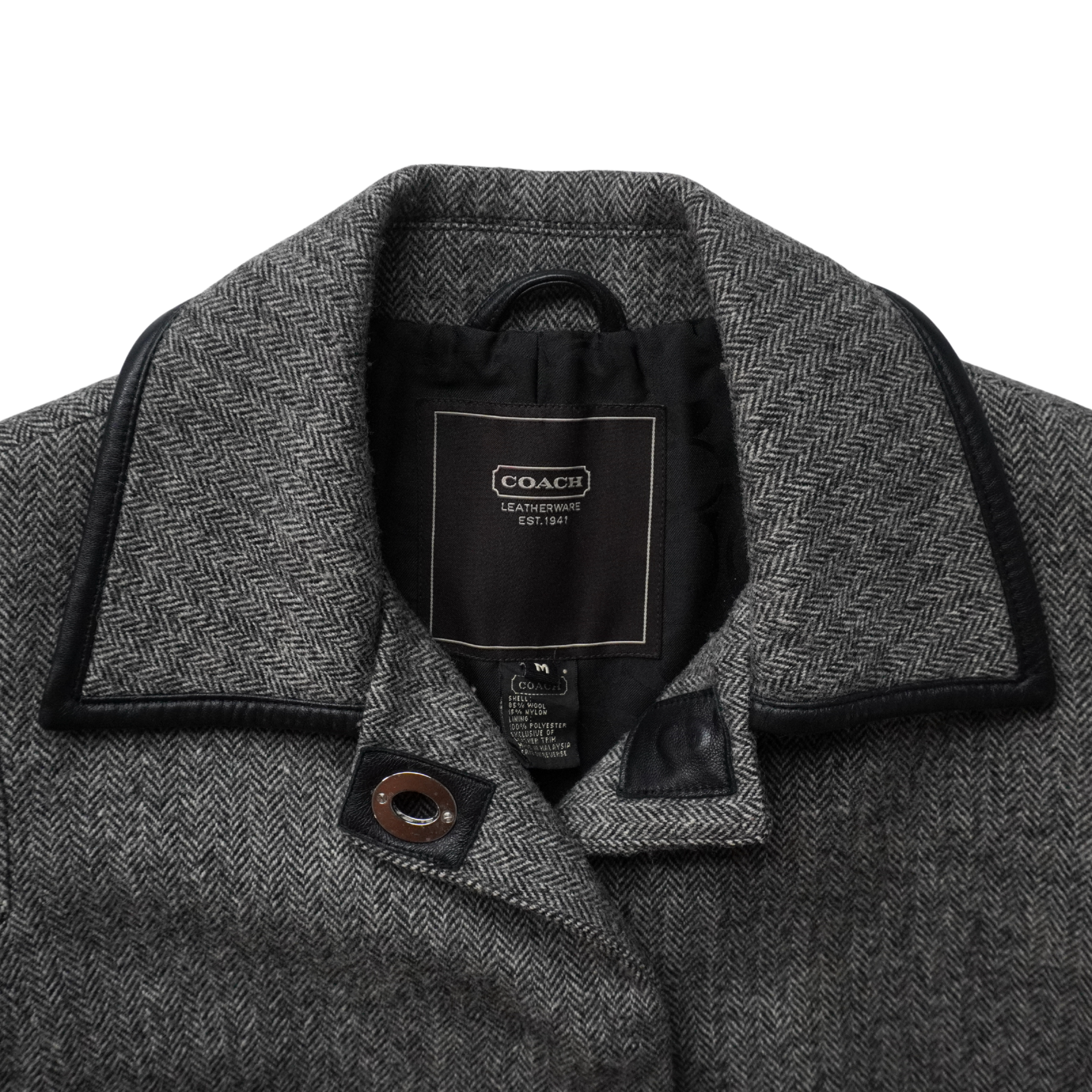 Coach Wool Coat - Women's M