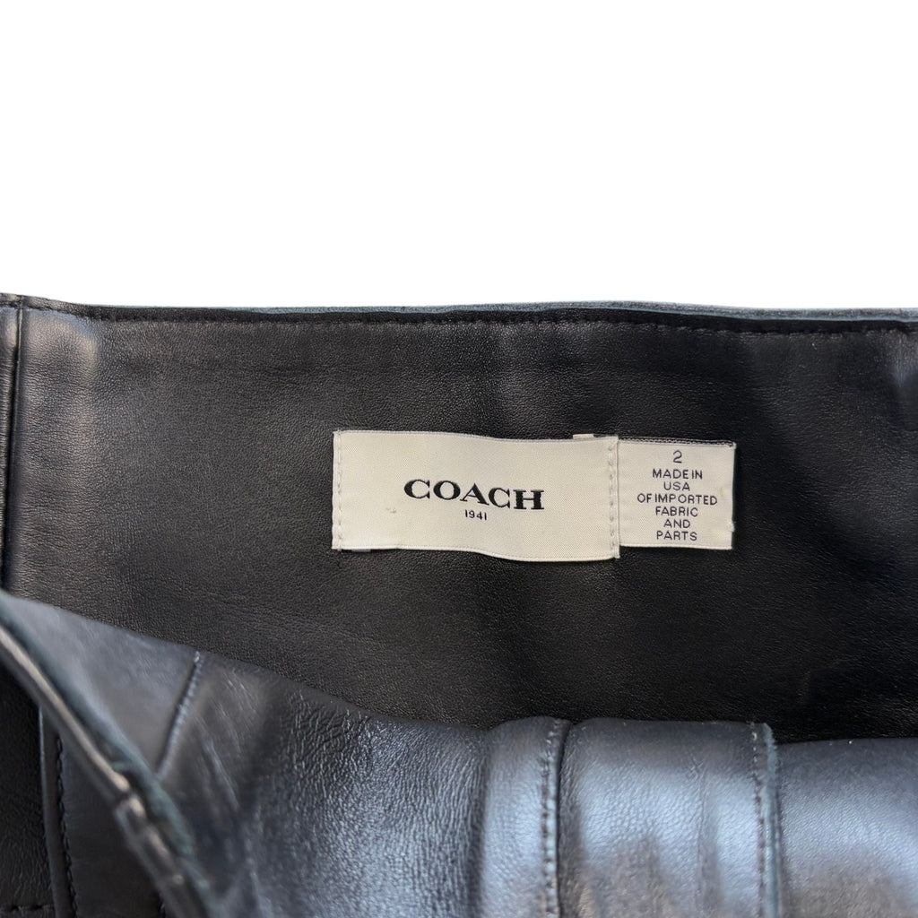 Coach Leather Skirt - Women's 2