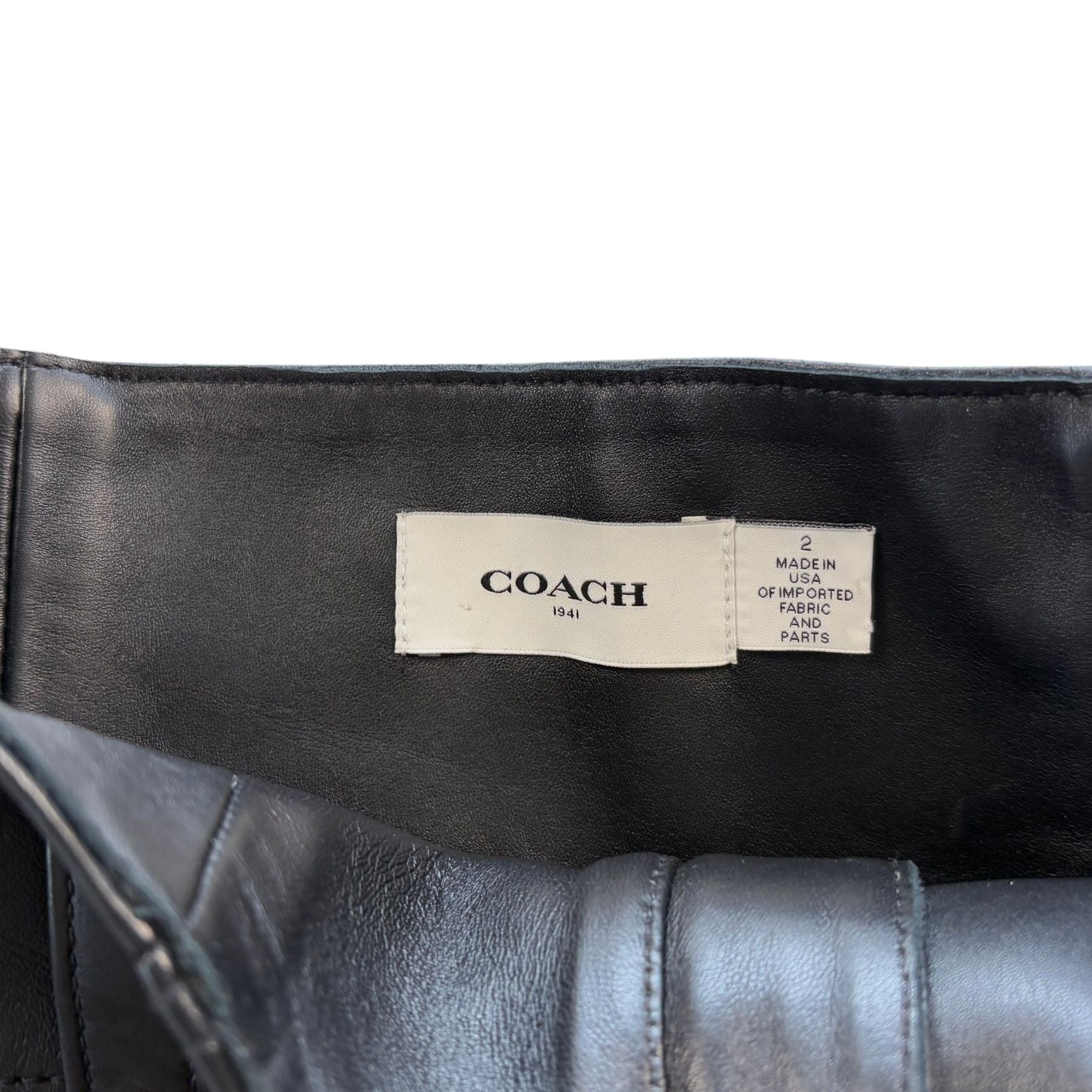 Coach Leather Skirt - Women's 2