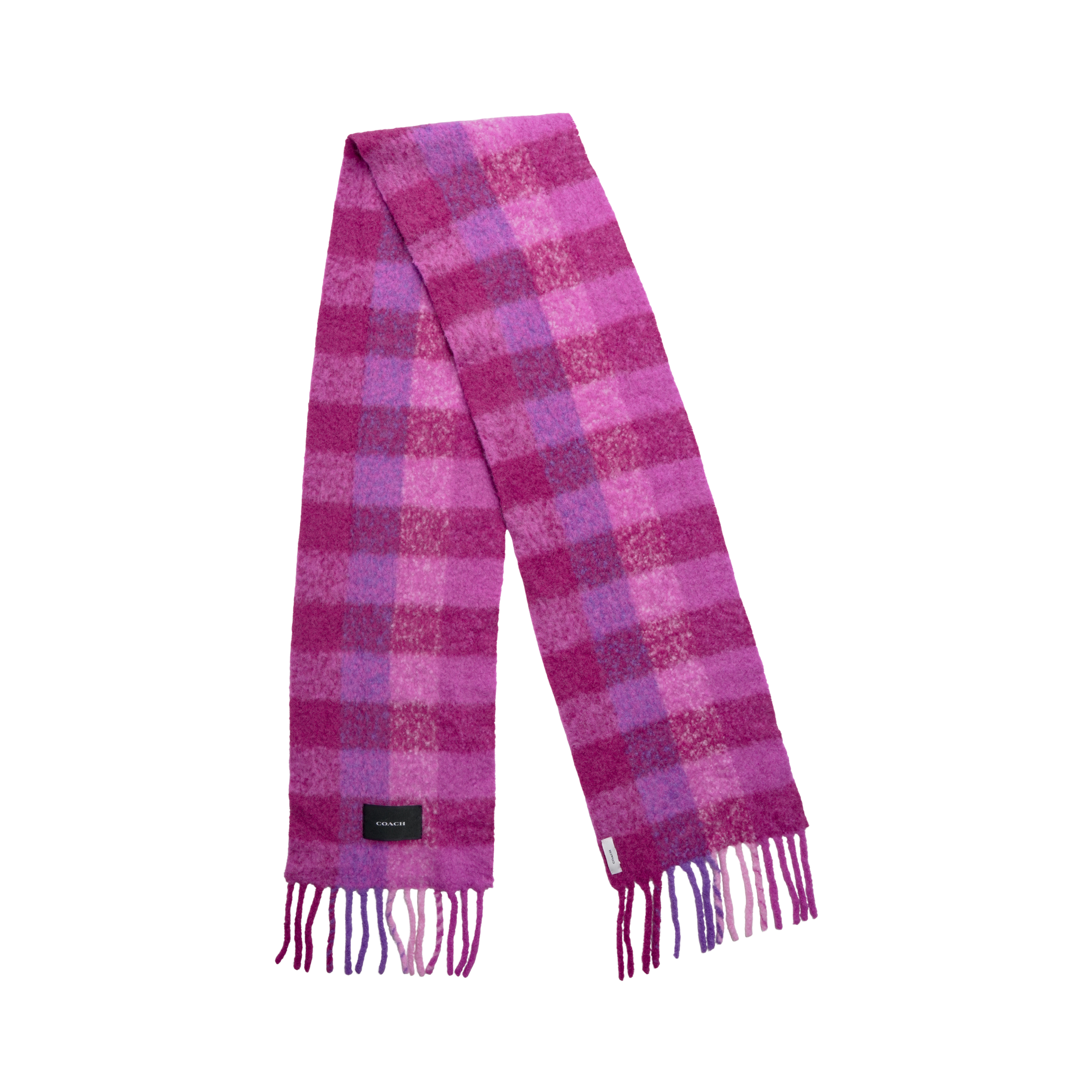 Coach 'Plaid Oversized Muffler' Scarf