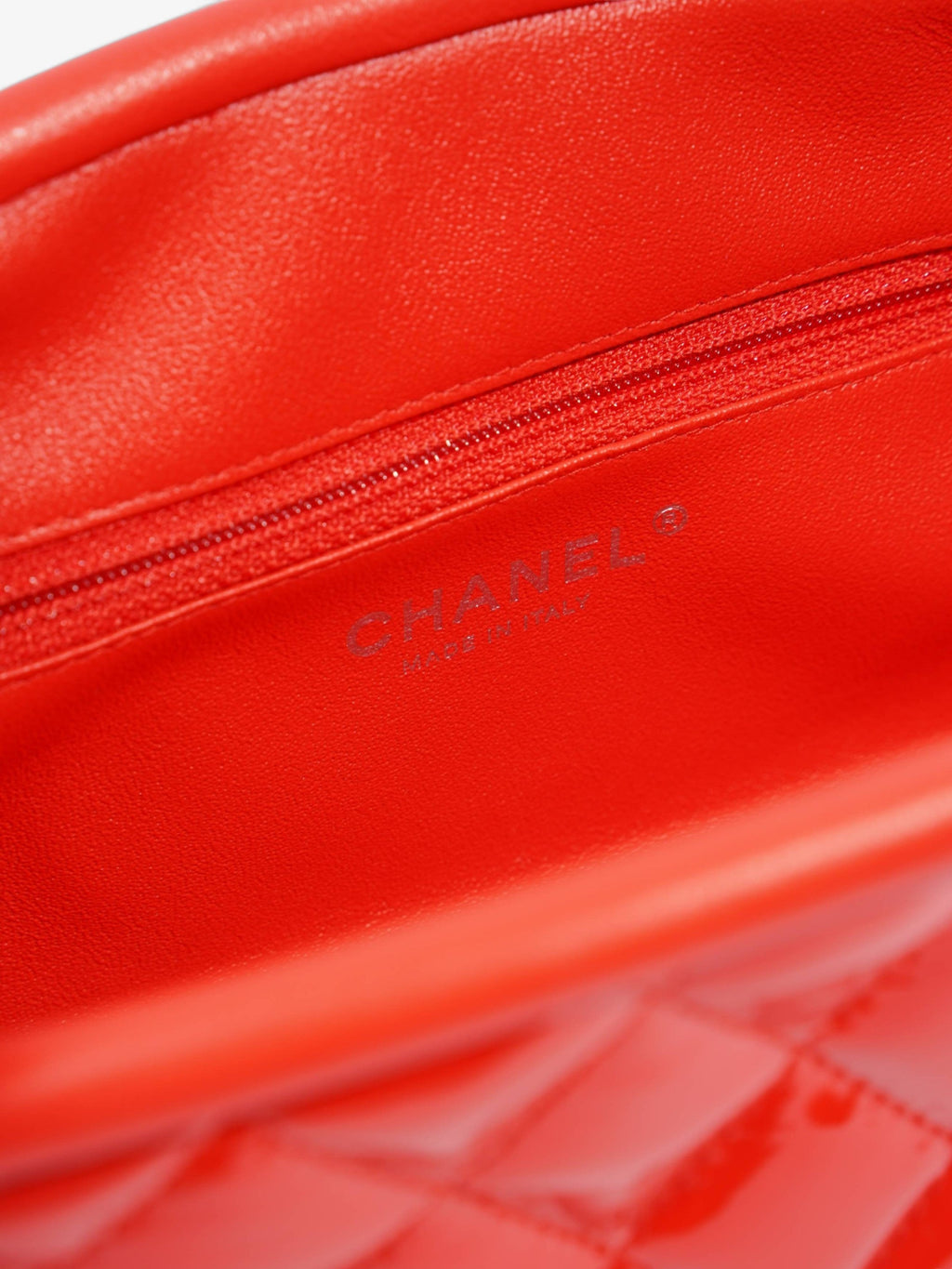 Chanel Timeless Clutch Red Patent Leather