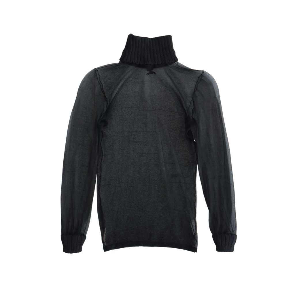 Courreges Mesh Turtleneck Top - Women's S