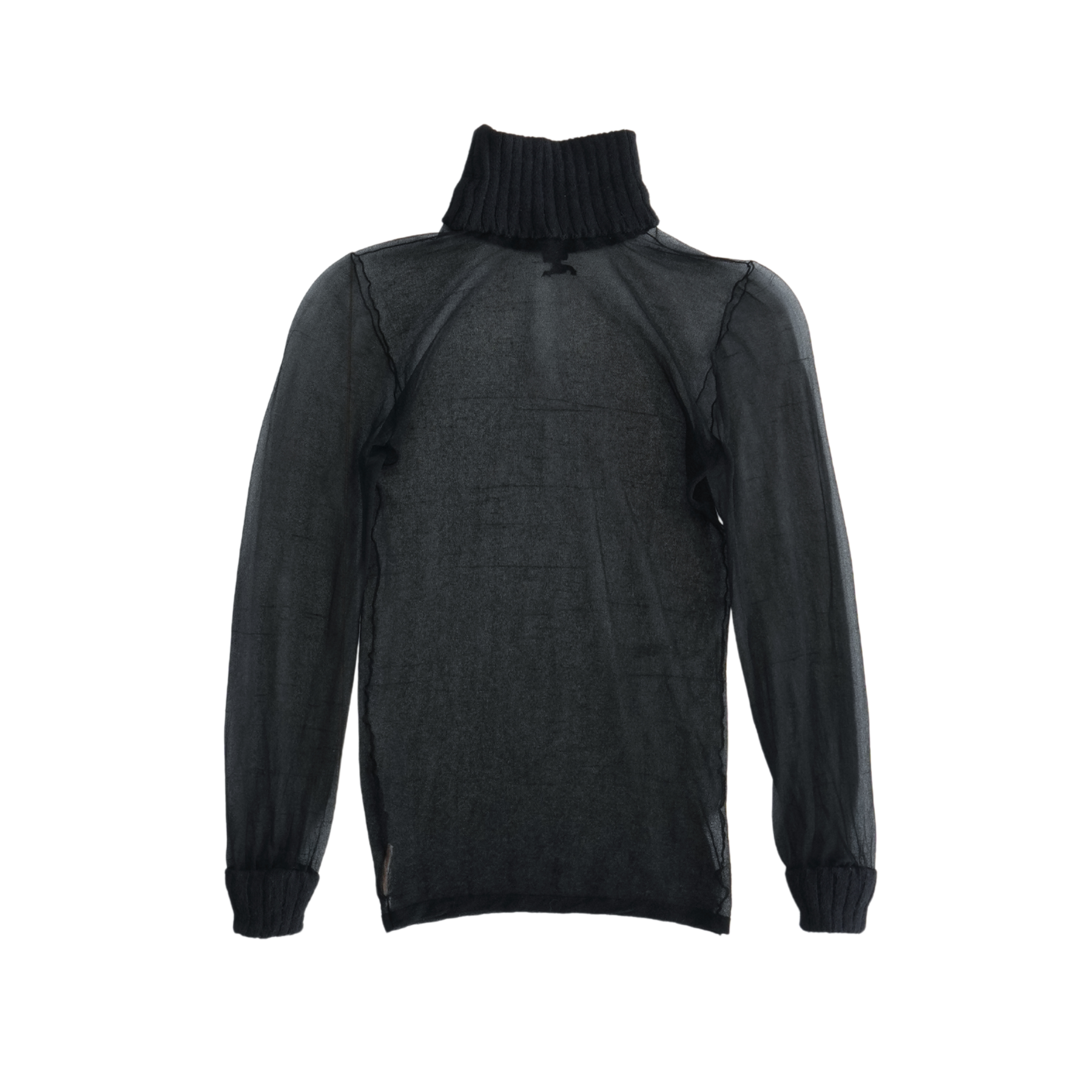Courreges Mesh Turtleneck Top - Women's S