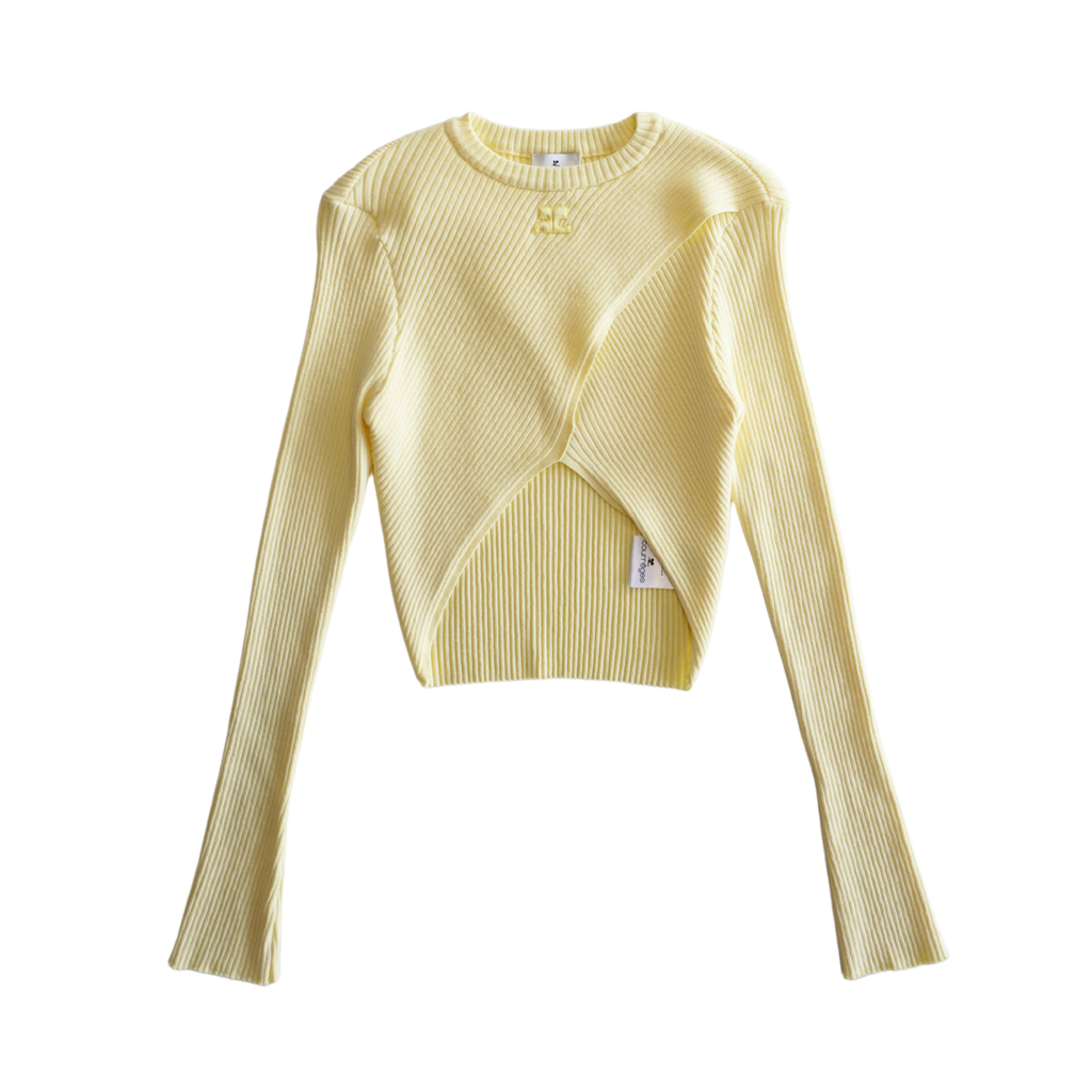 Courreges Crossed Long-Sleeve Top - Women's 2