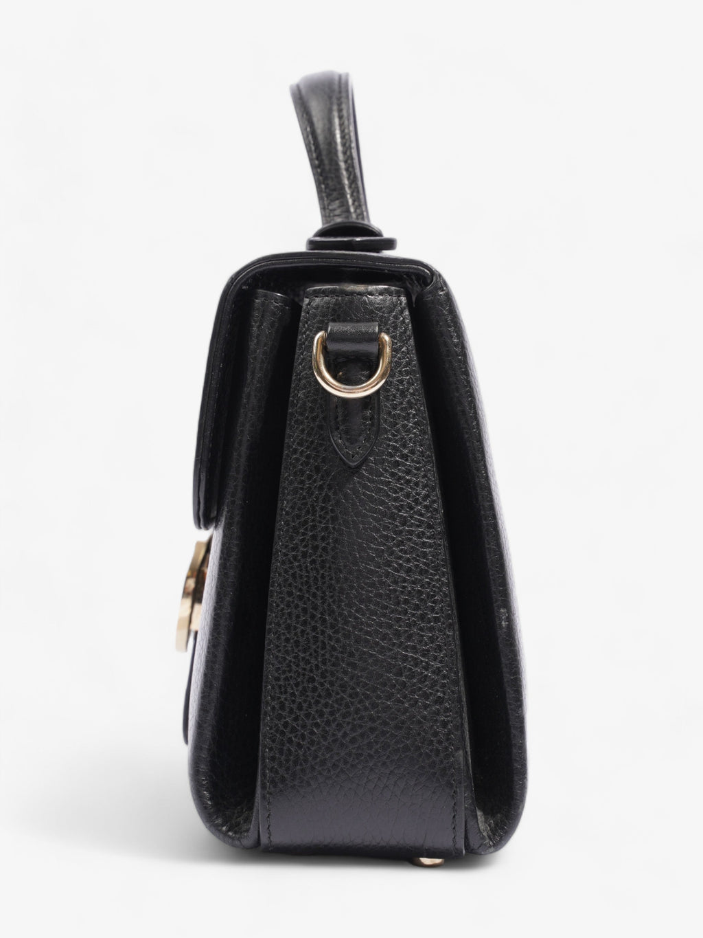 Gucci Interlocking G Shoulder Black Leather