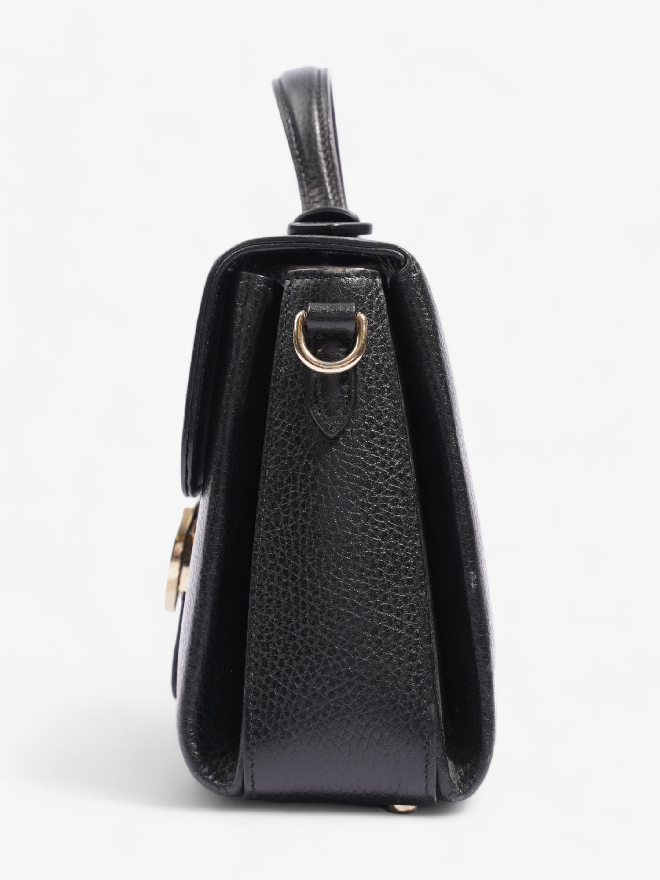 Gucci Interlocking G Shoulder Black Leather