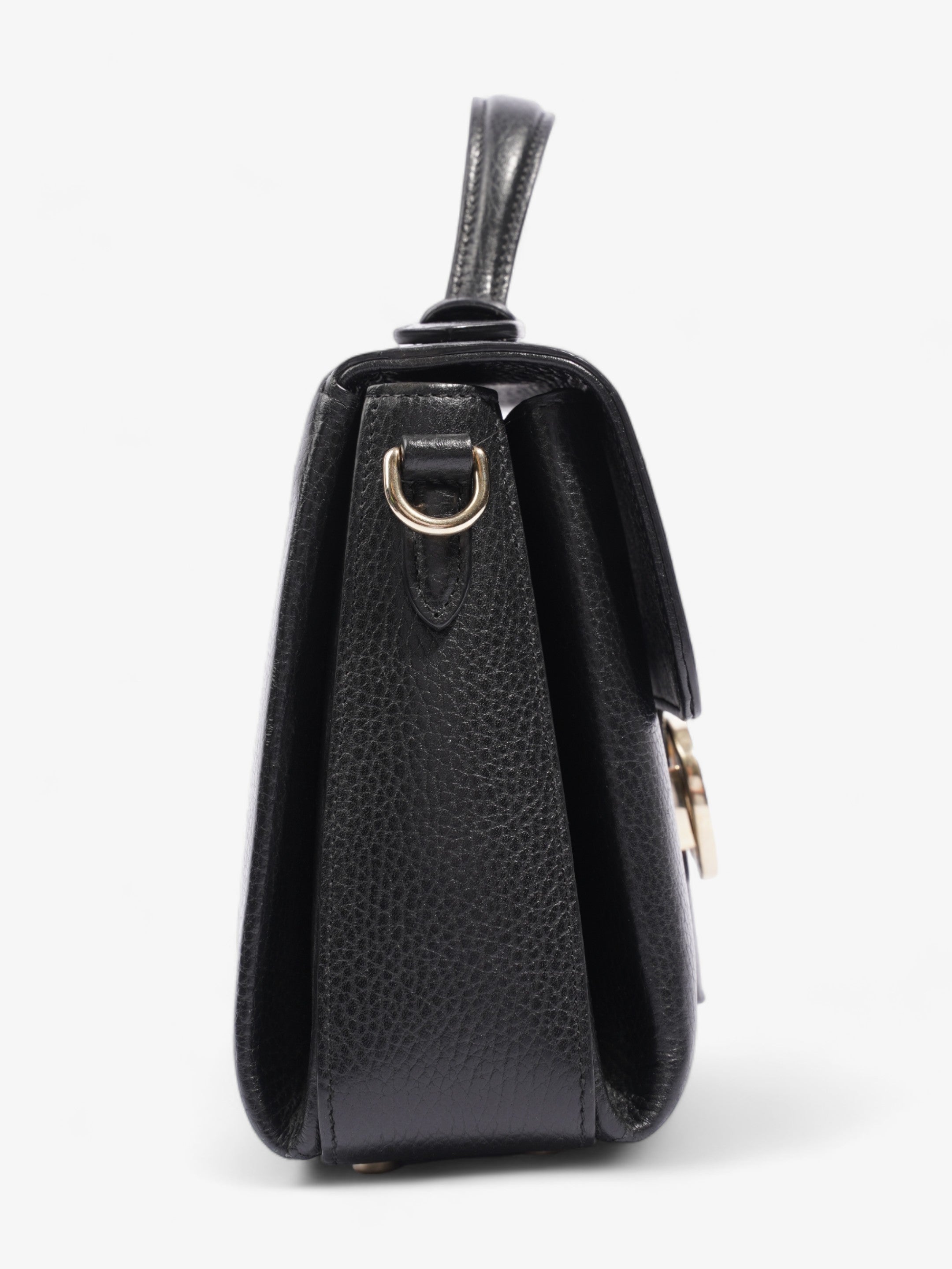 Gucci Interlocking G Shoulder Black Leather
