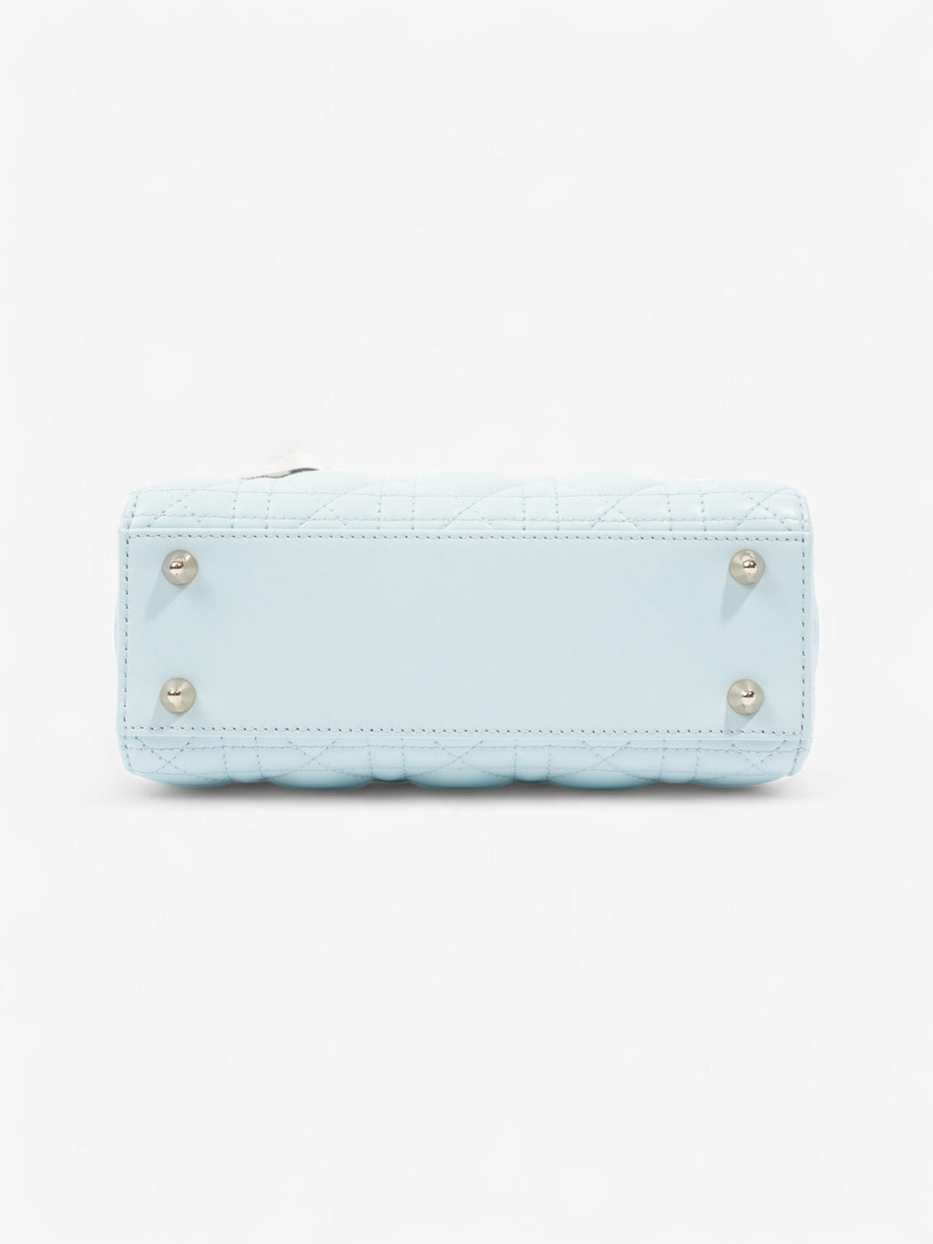 Christian Dior Lady Dior Pale Blue Lambskin Leather Small