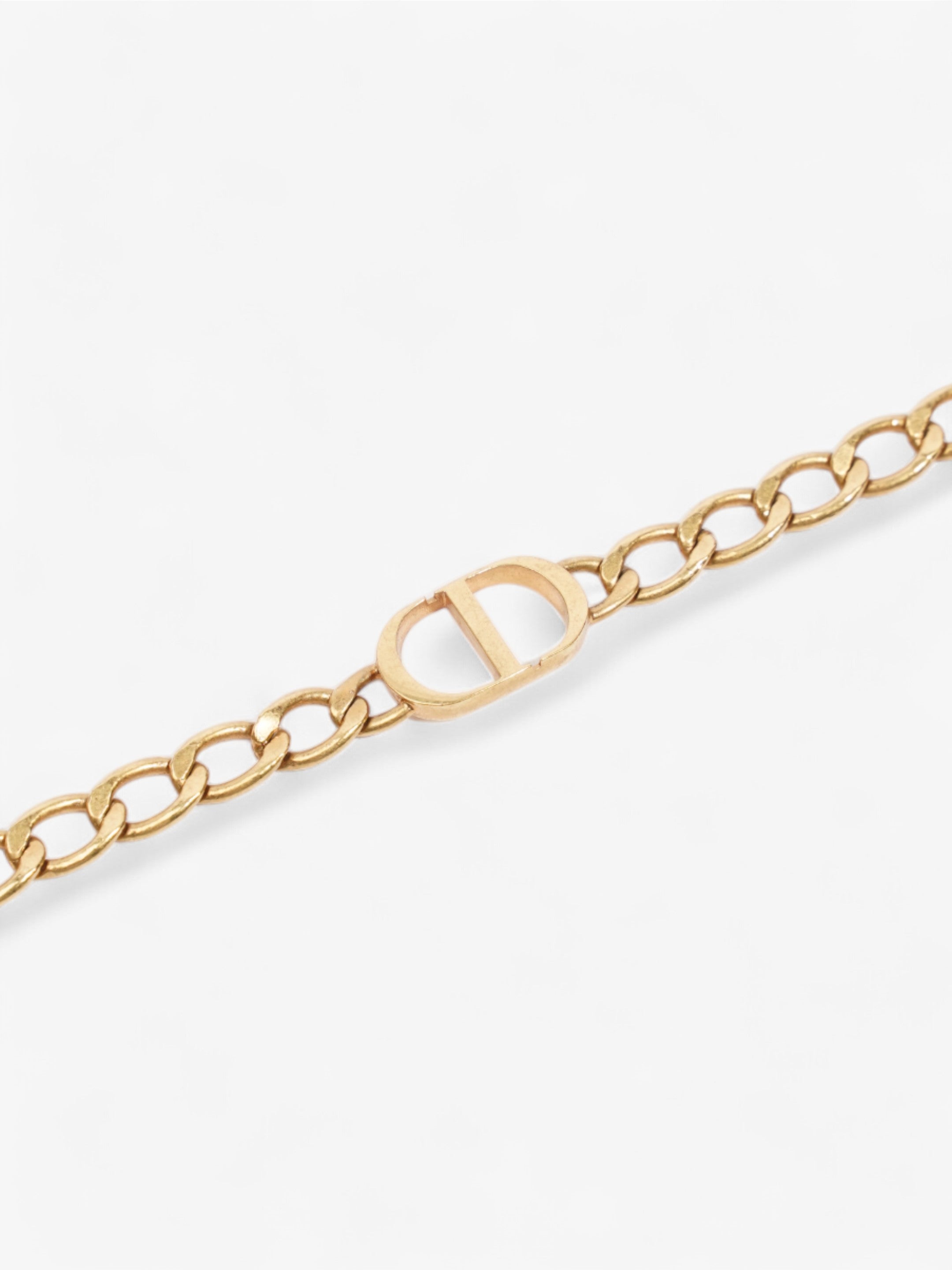 Christian Dior CD Chain Choker Gold Base Metal
