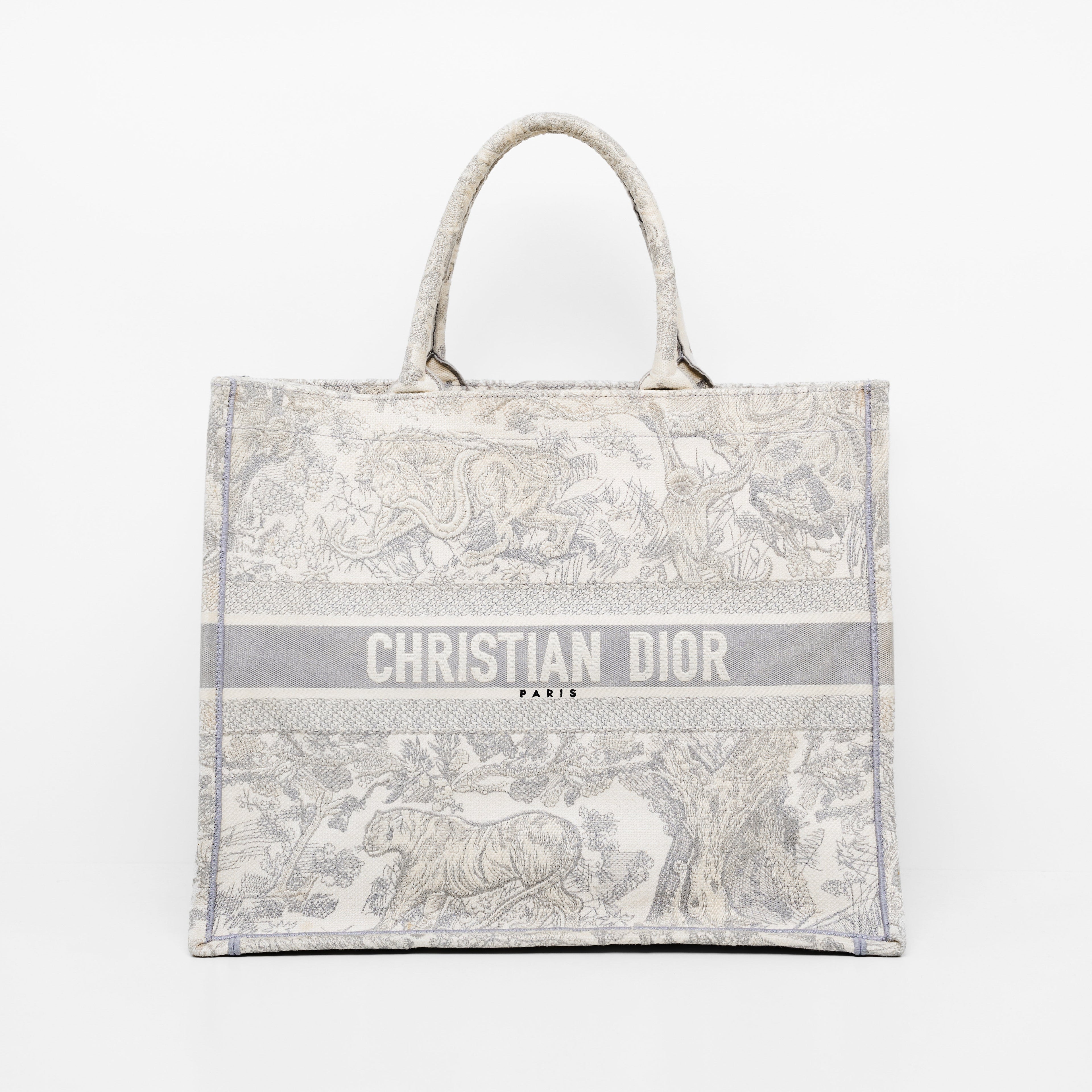 DIOR BOOK TOTE  LARGE IN GRAY