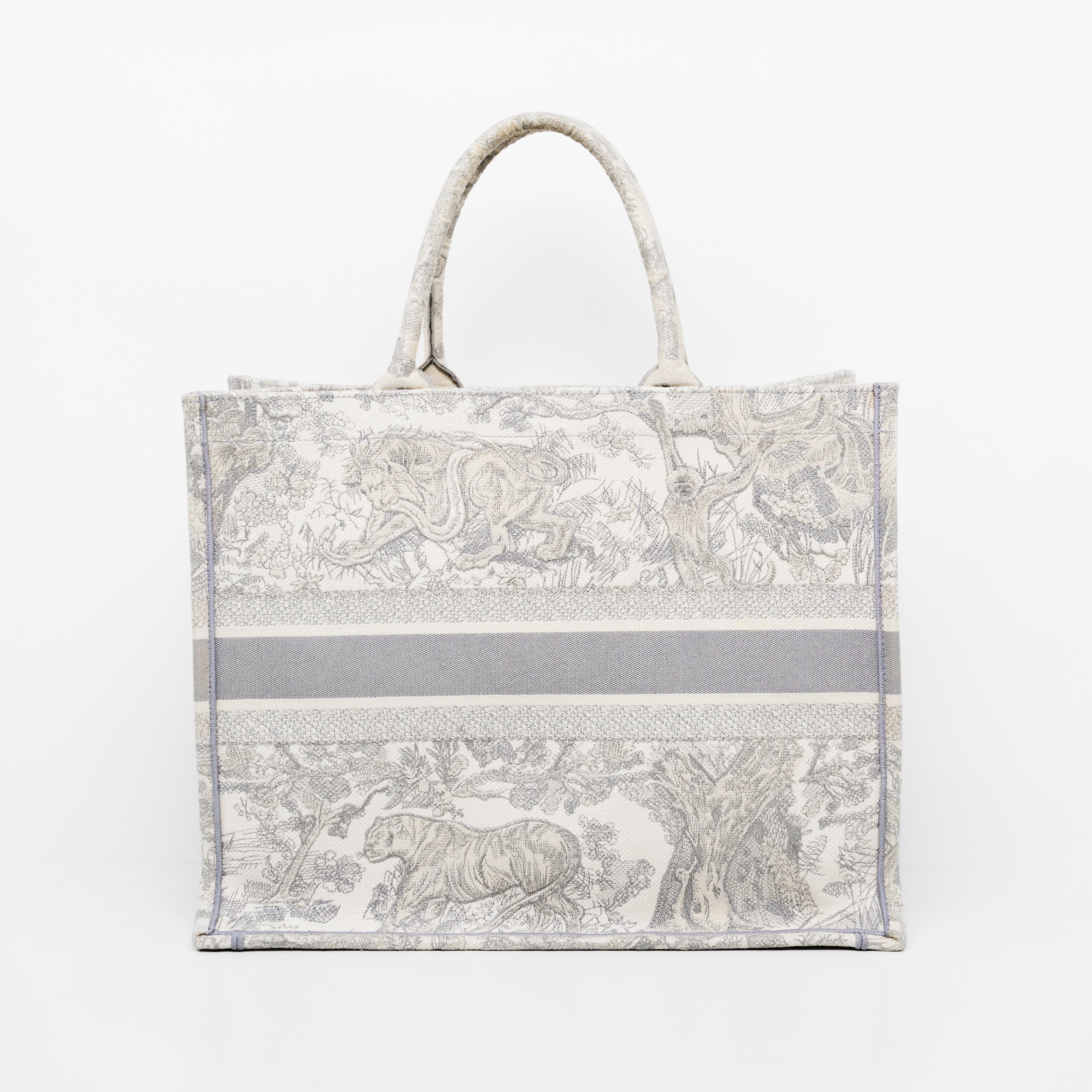 DIOR BOOK TOTE  LARGE IN GRAY