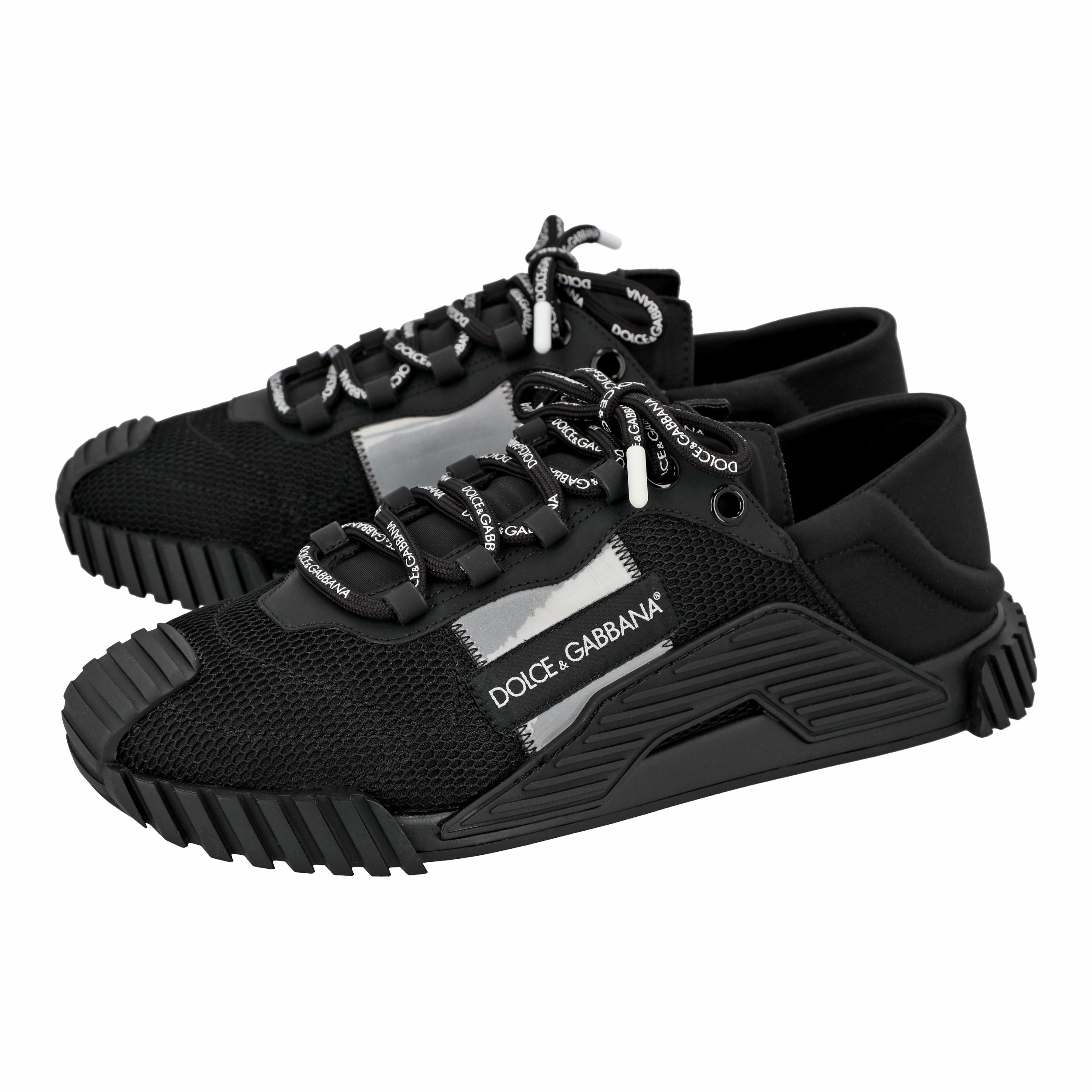 Men's Dolce & Gabbana NS1 Slip on sneakers in mixed materials in black