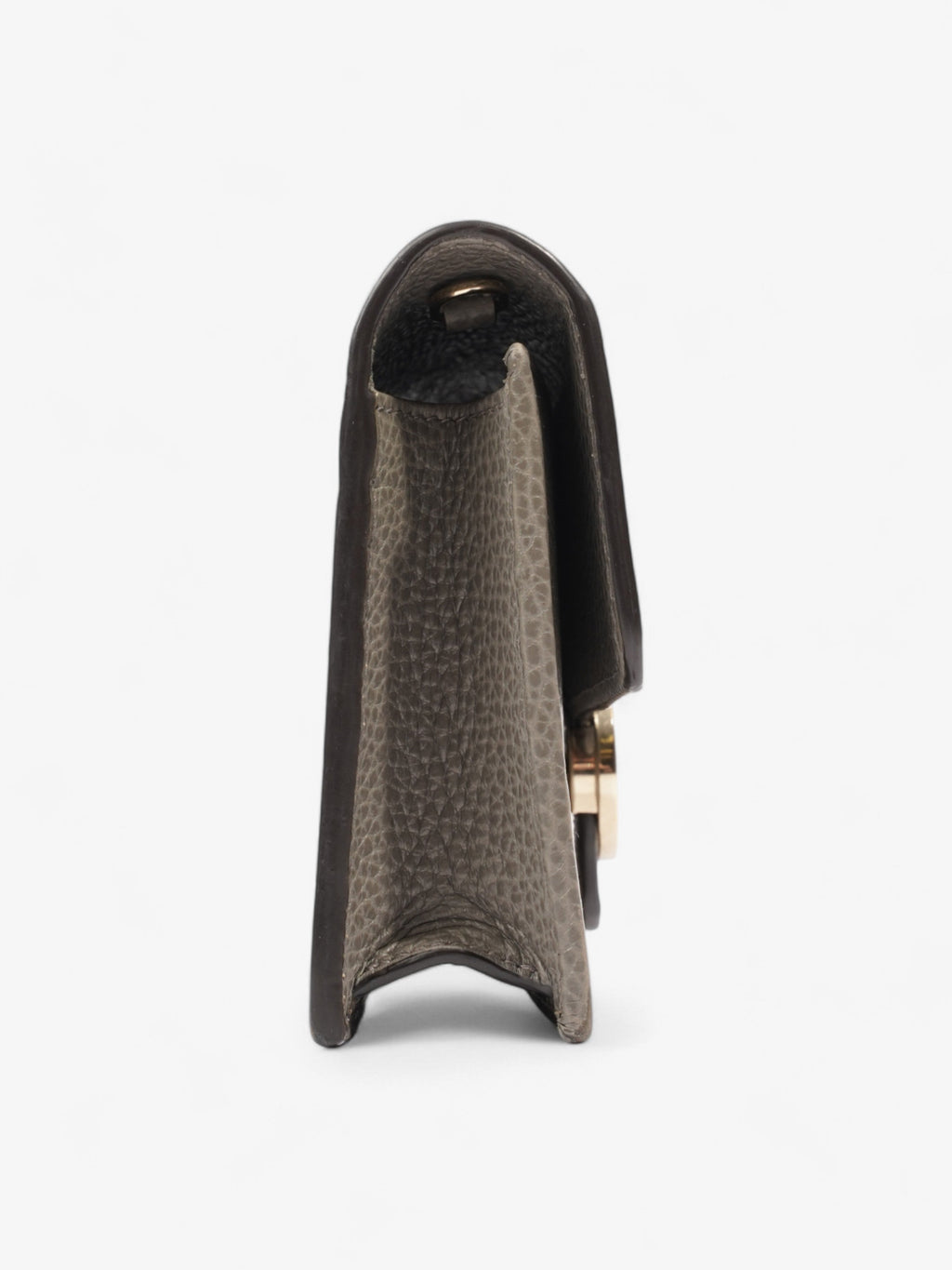Gucci Dollar Interlocking G Chain Wallet Grey Calfskin Leather